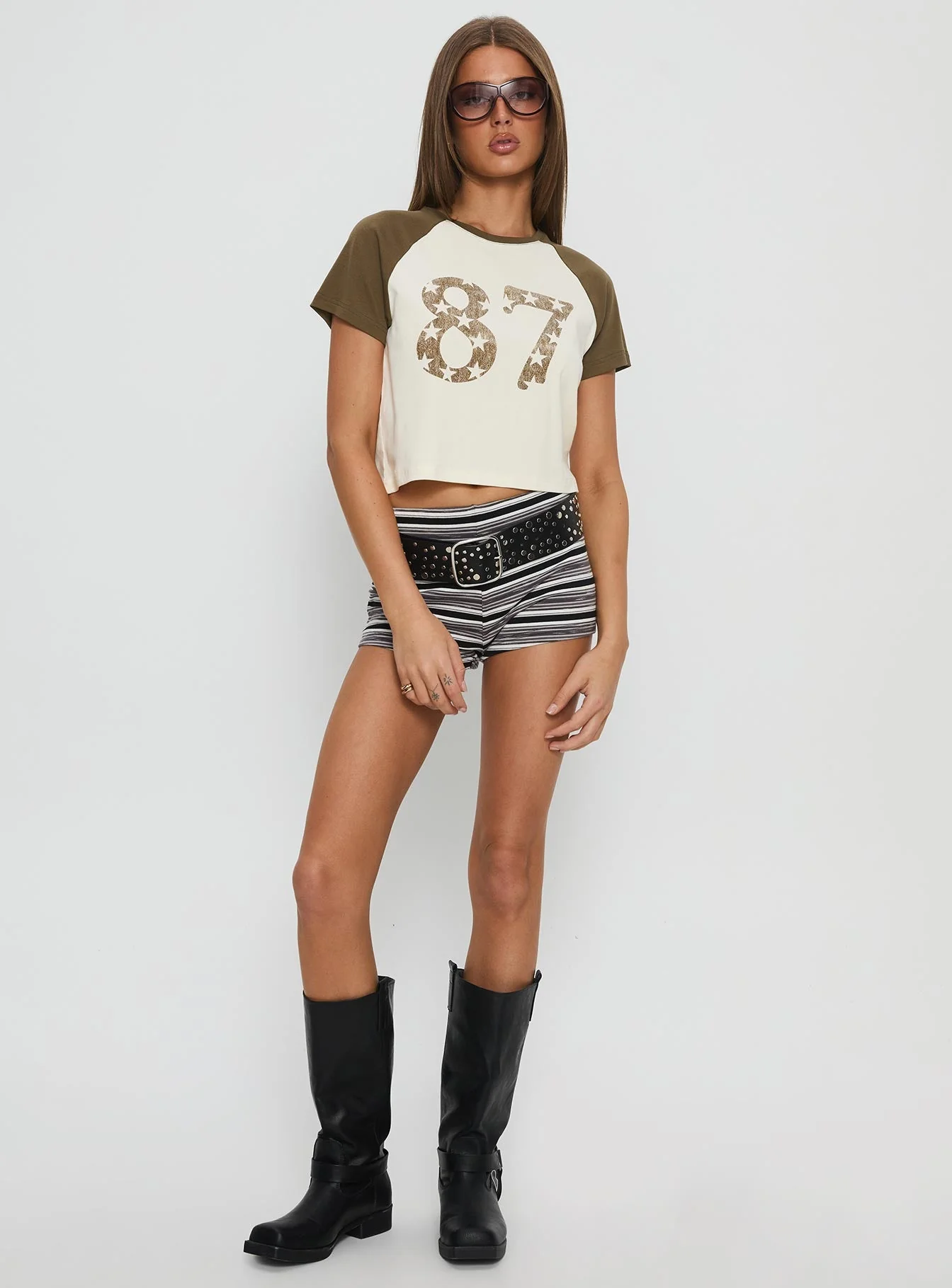 87 Classic Graphic Top White / Green - Image 3
