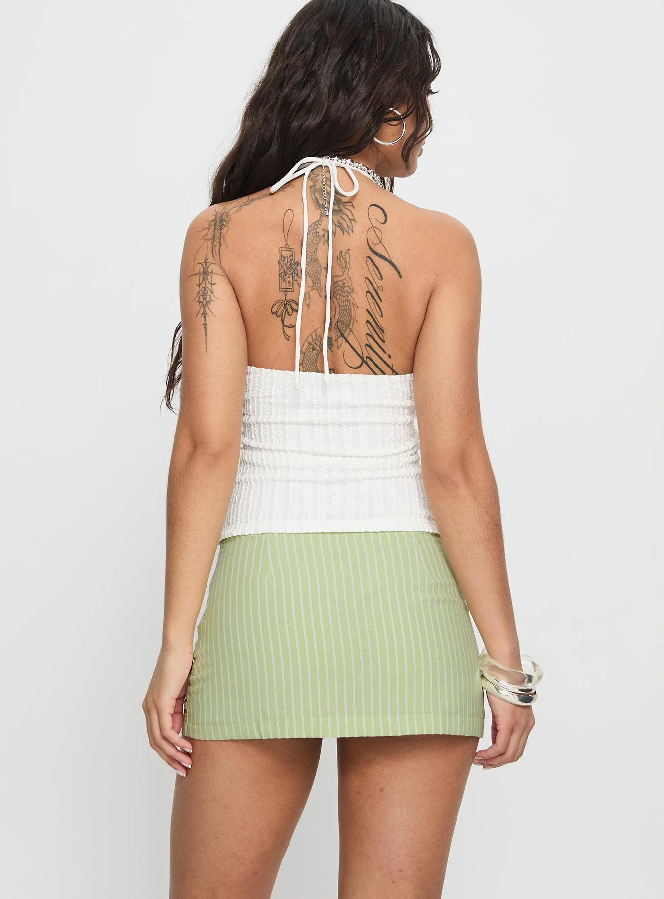 Abbygail Mini Skort Green - Image 5
