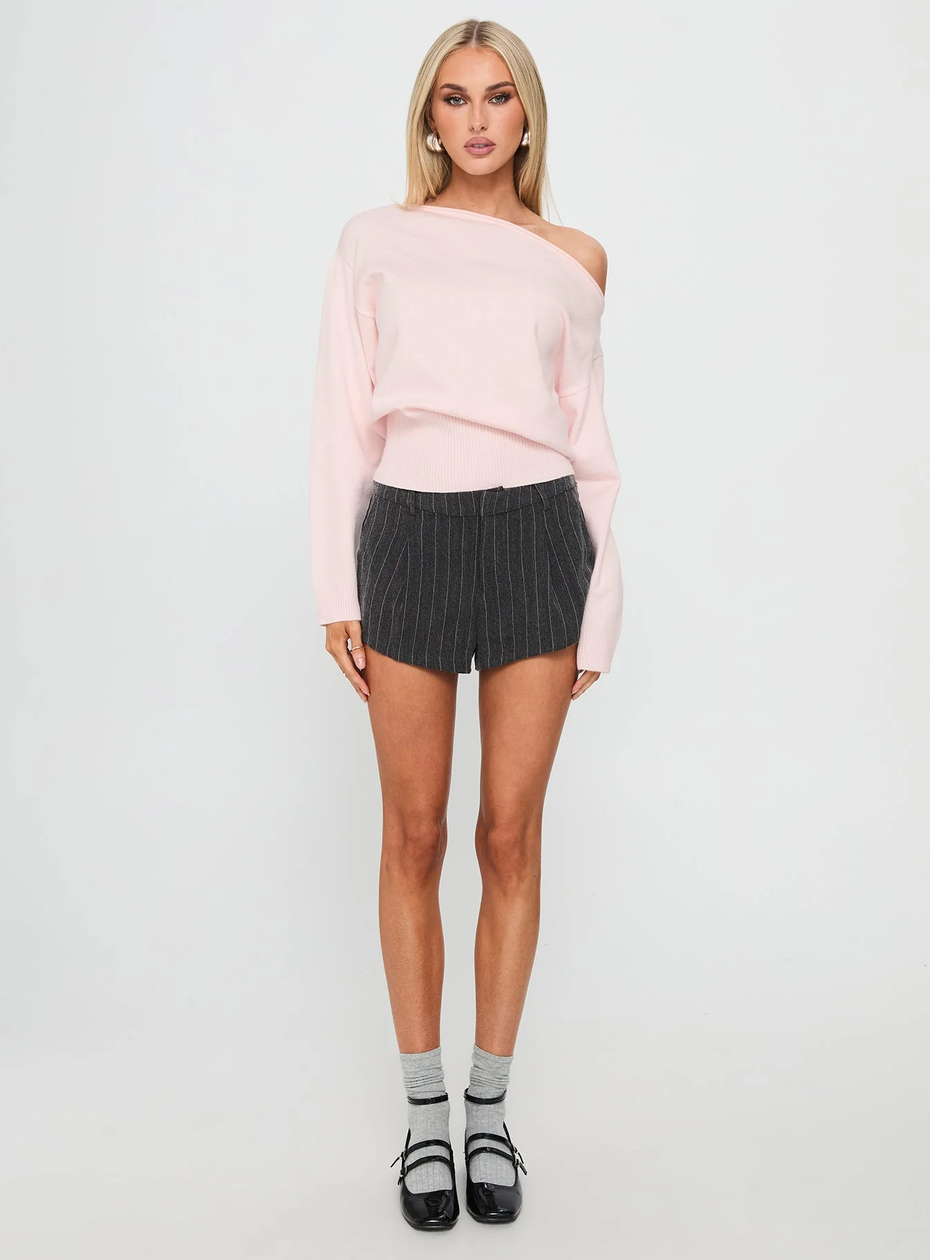 Accomplish Off Shoulder Jumper Pink - Image 7