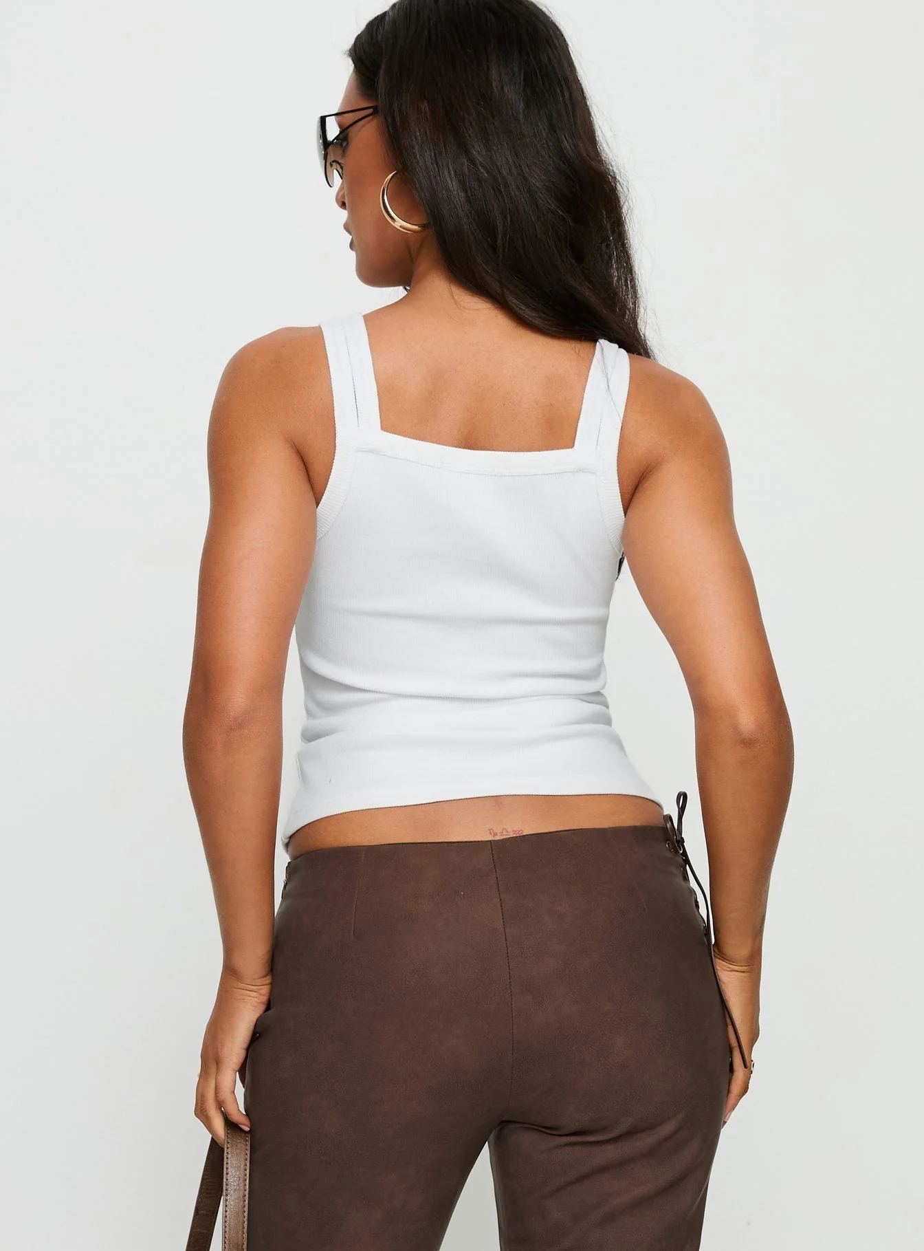 Aglaia Layered Cami Top White - Image 5