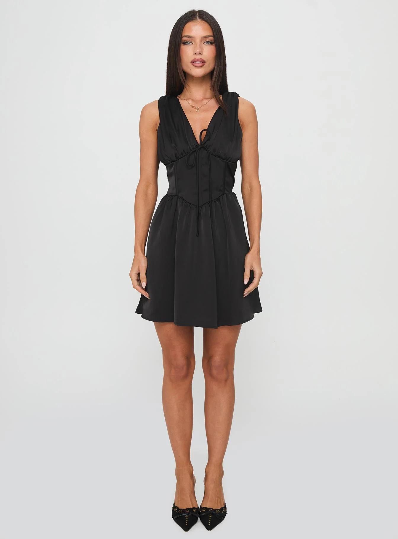 Alamere Mini Dress Black - Image 6