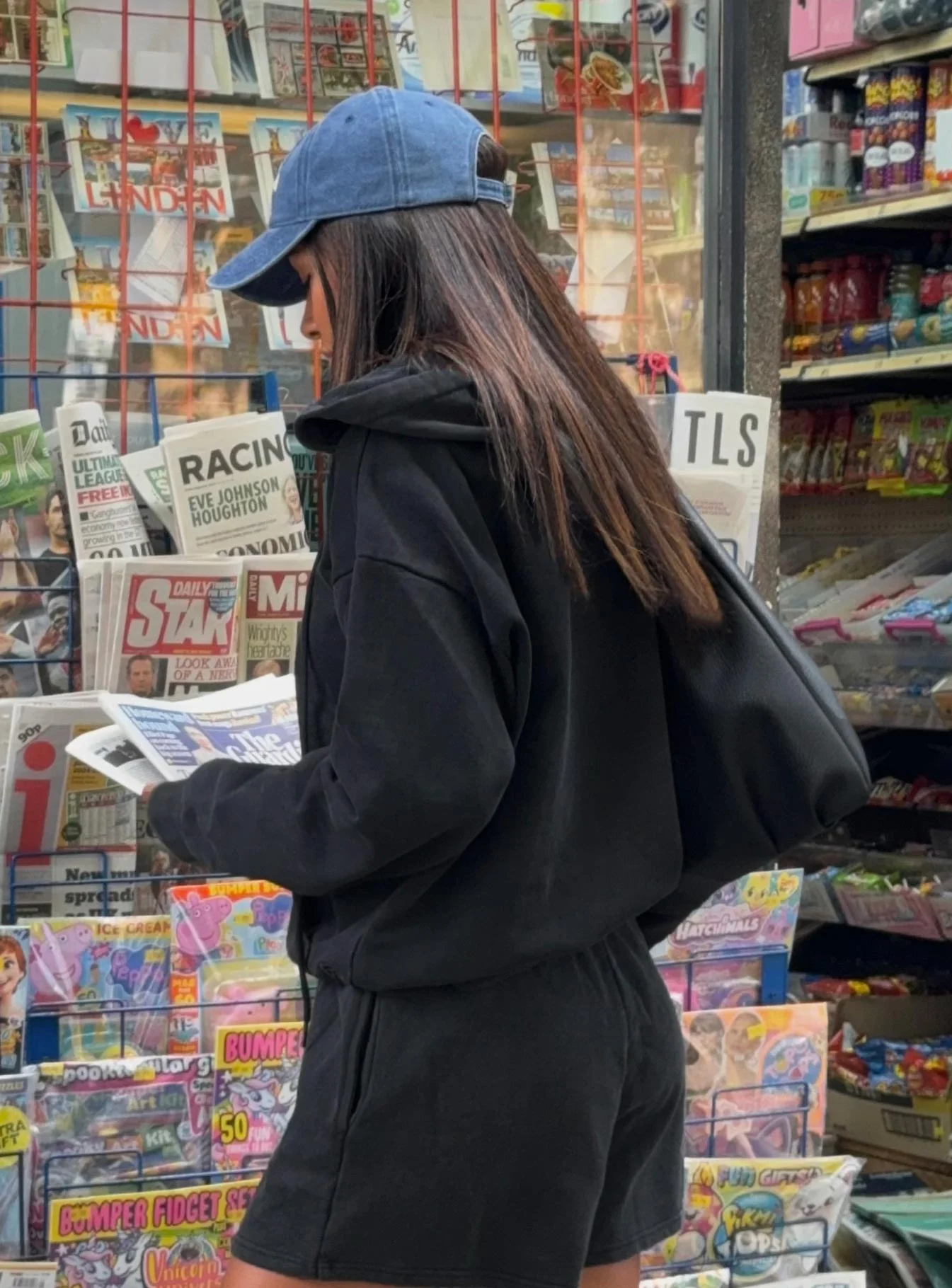All Day Oversized Hoodie Washed Black - Image 4