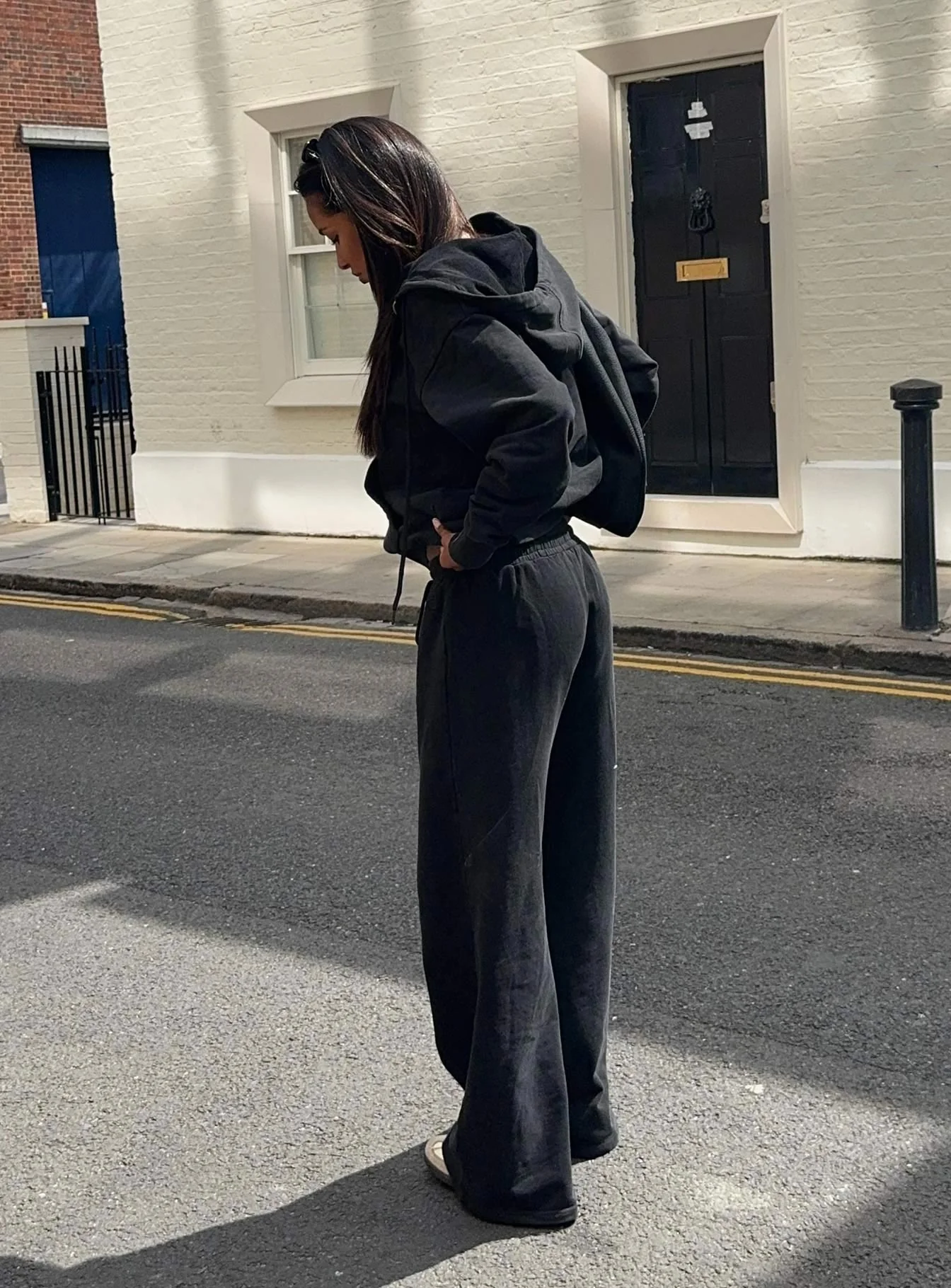 All Day Oversized Hoodie Washed Black - Image 5