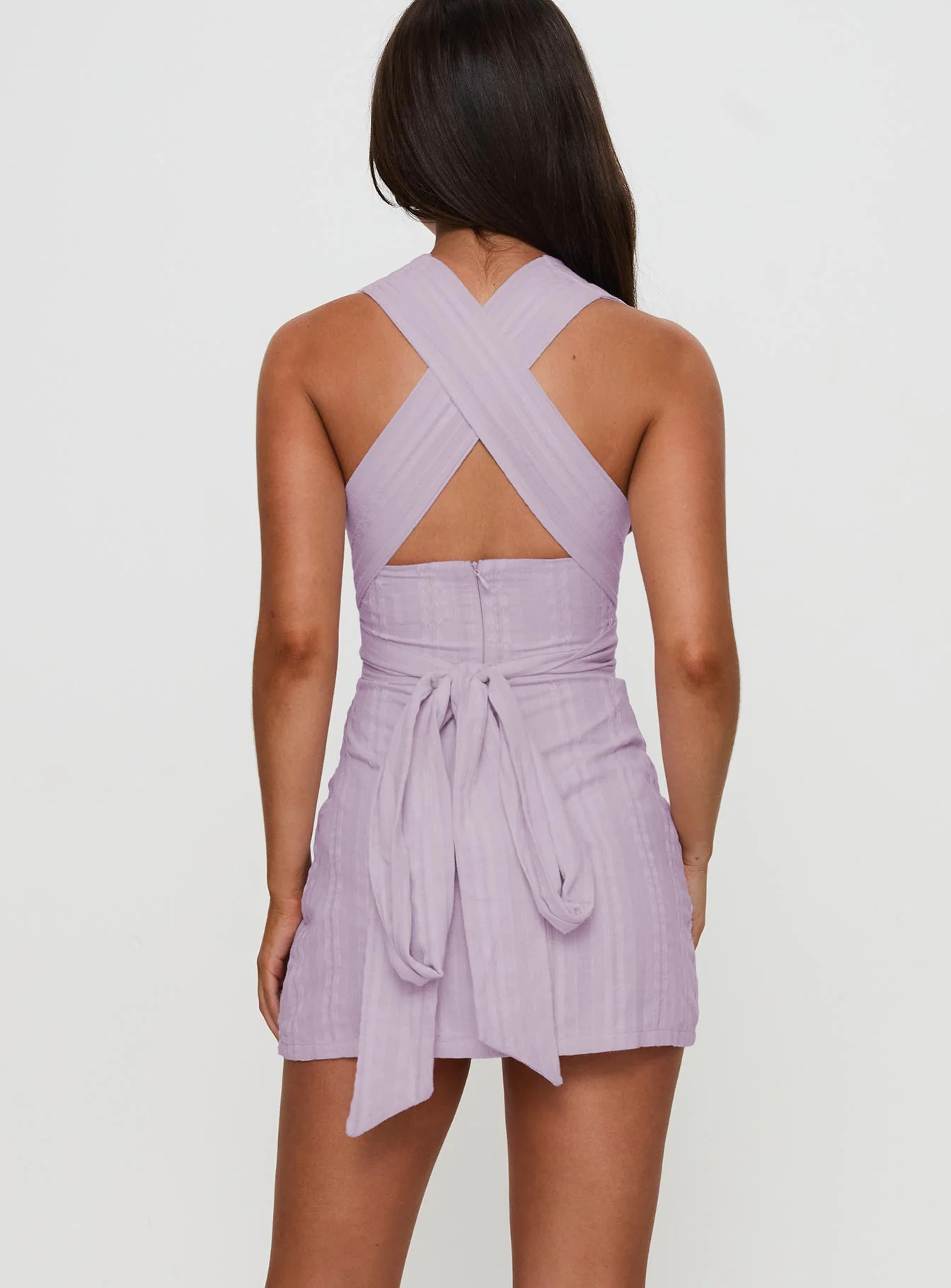 Alsace Mini Dress Lilac - Image 4