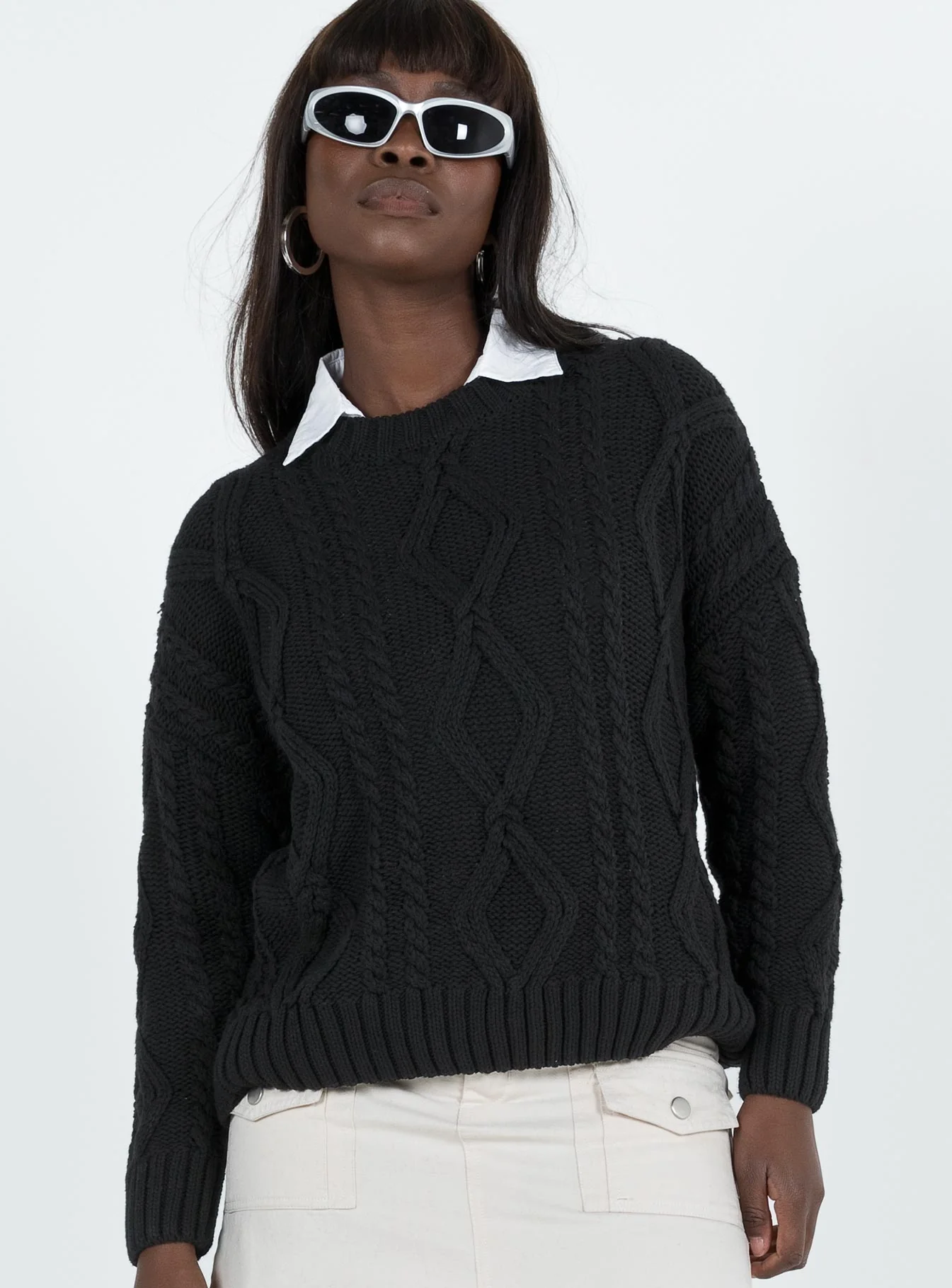 Anaya Oversized Jumper Black - Image 2
