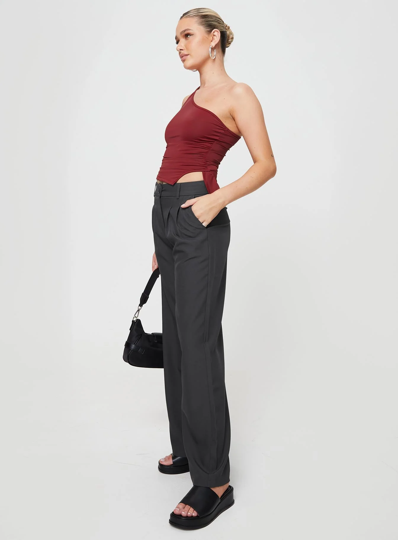 Archie Low Rise Pants Slate - Image 4