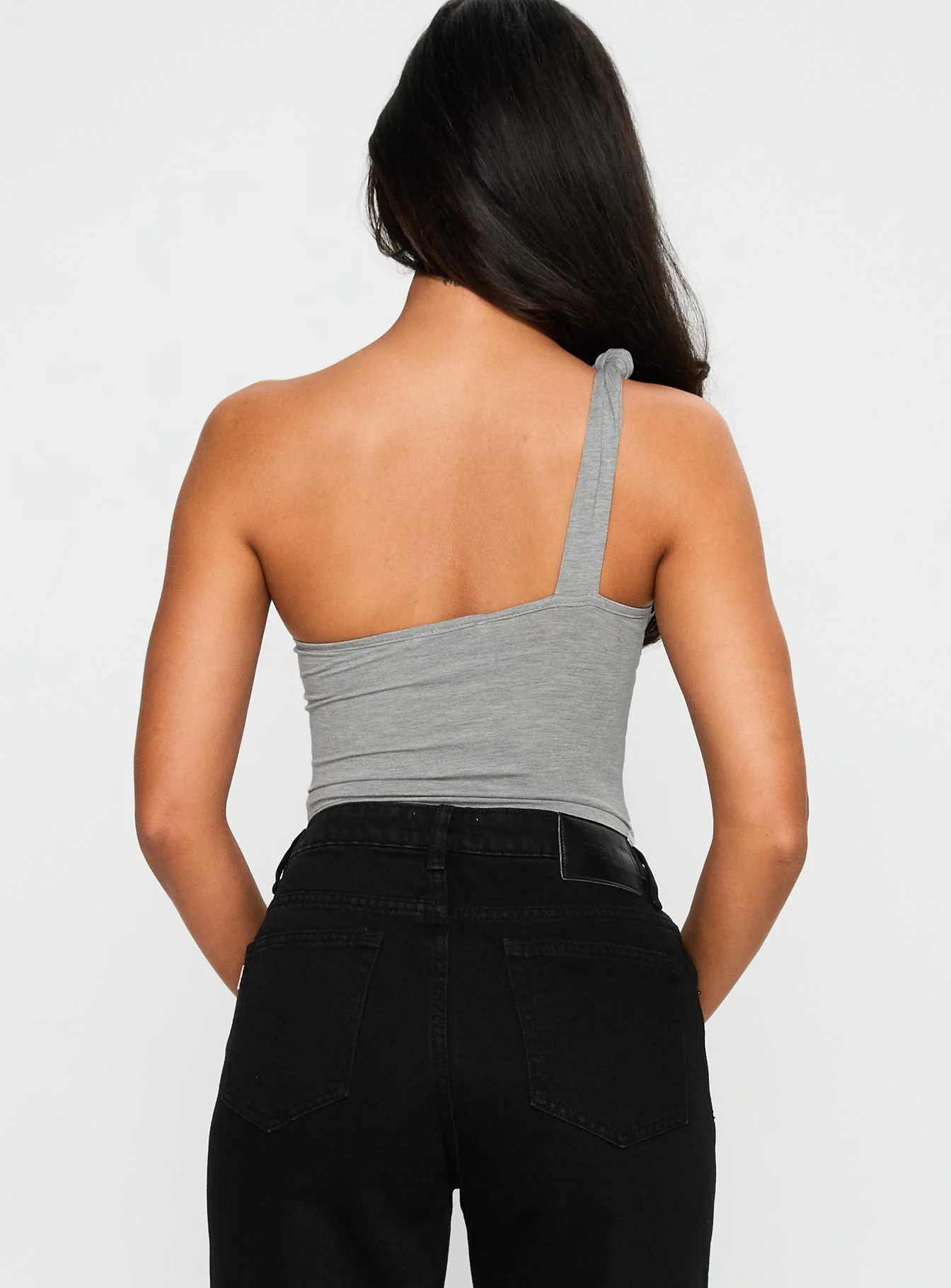 Armageddon One Shoulder Bodysuit Grey - Image 4