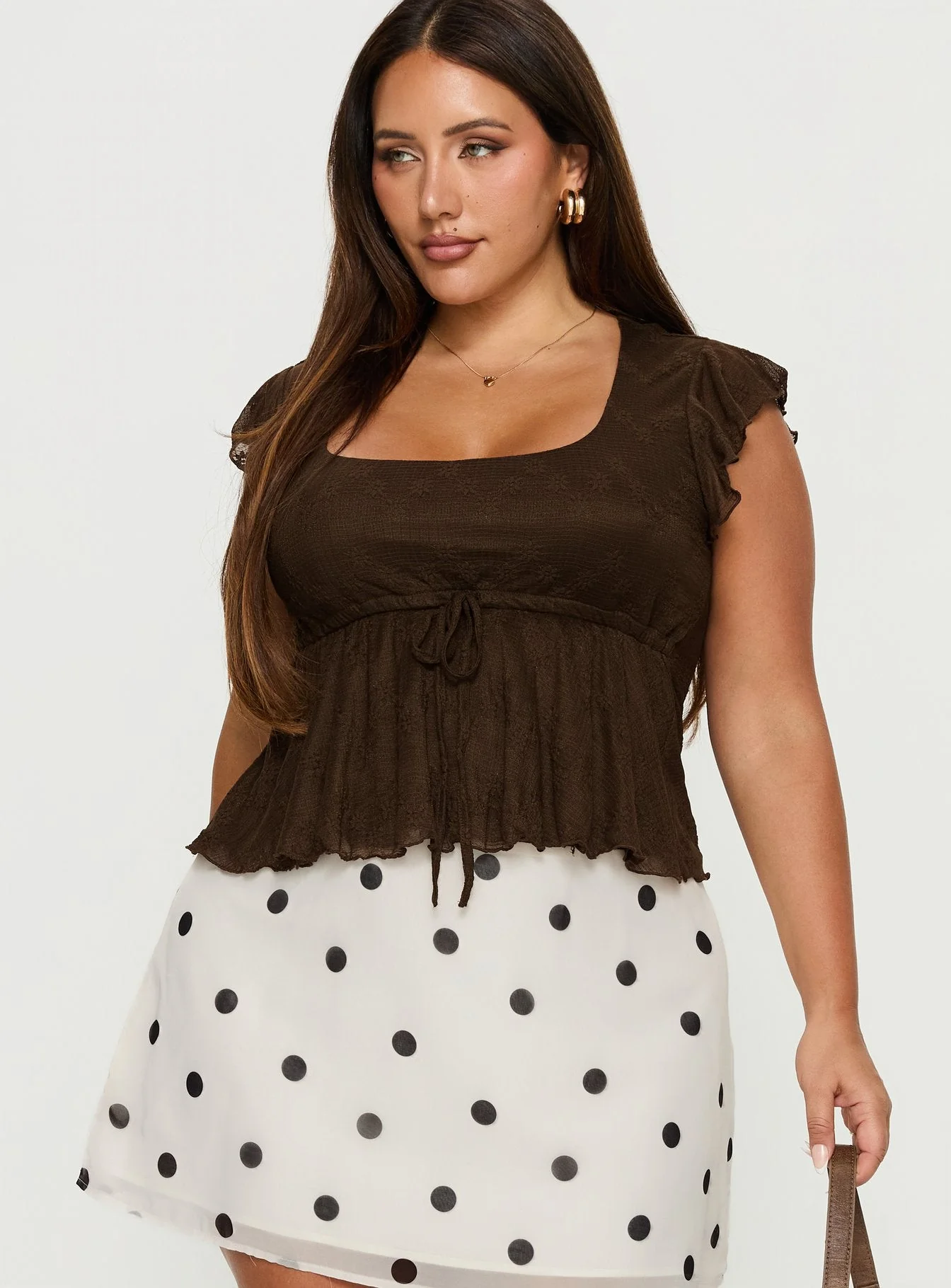 Auroraah Frill Top Chocolate Curve - Image 2