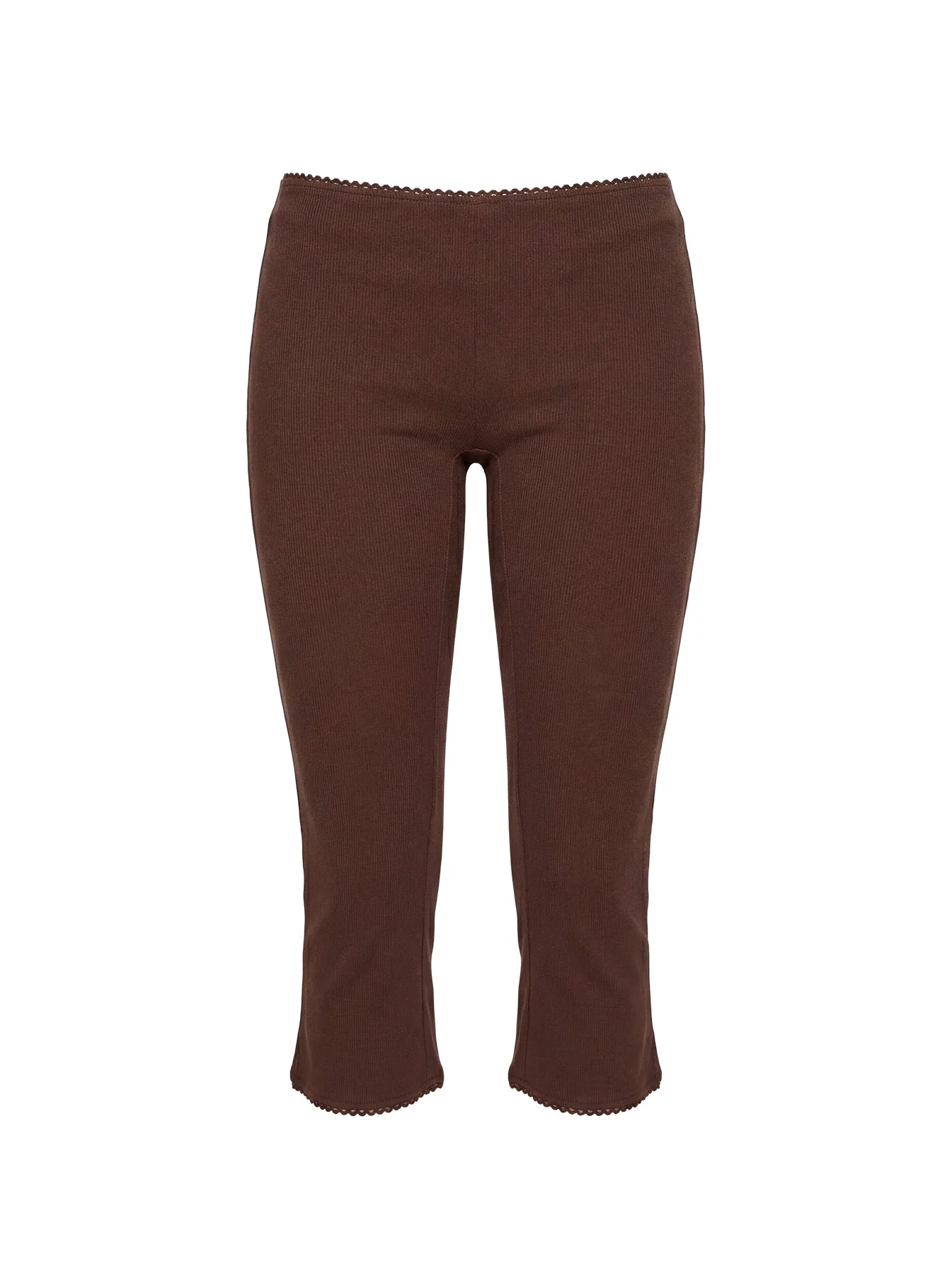 Baseline Rib Capri Pants Chocolate - Image 10