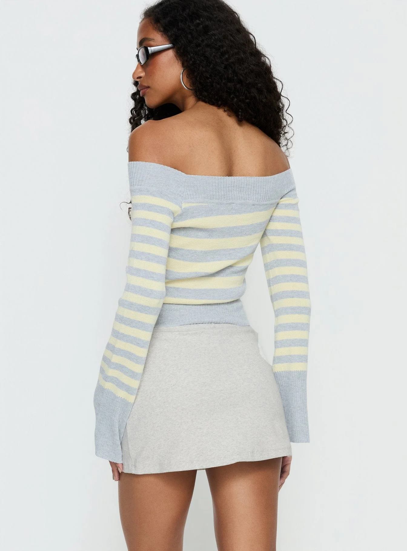 Baseline Rib Skort Grey Marle - Image 5