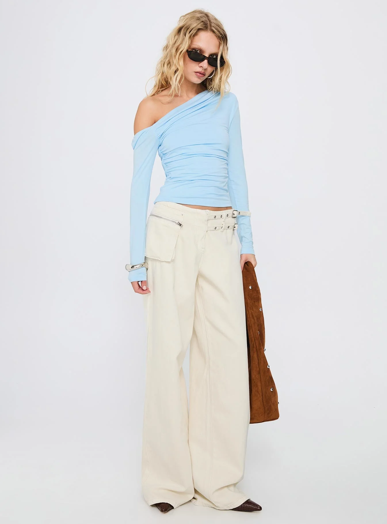 Beller Long Sleeve Top Light Blue - Image 2