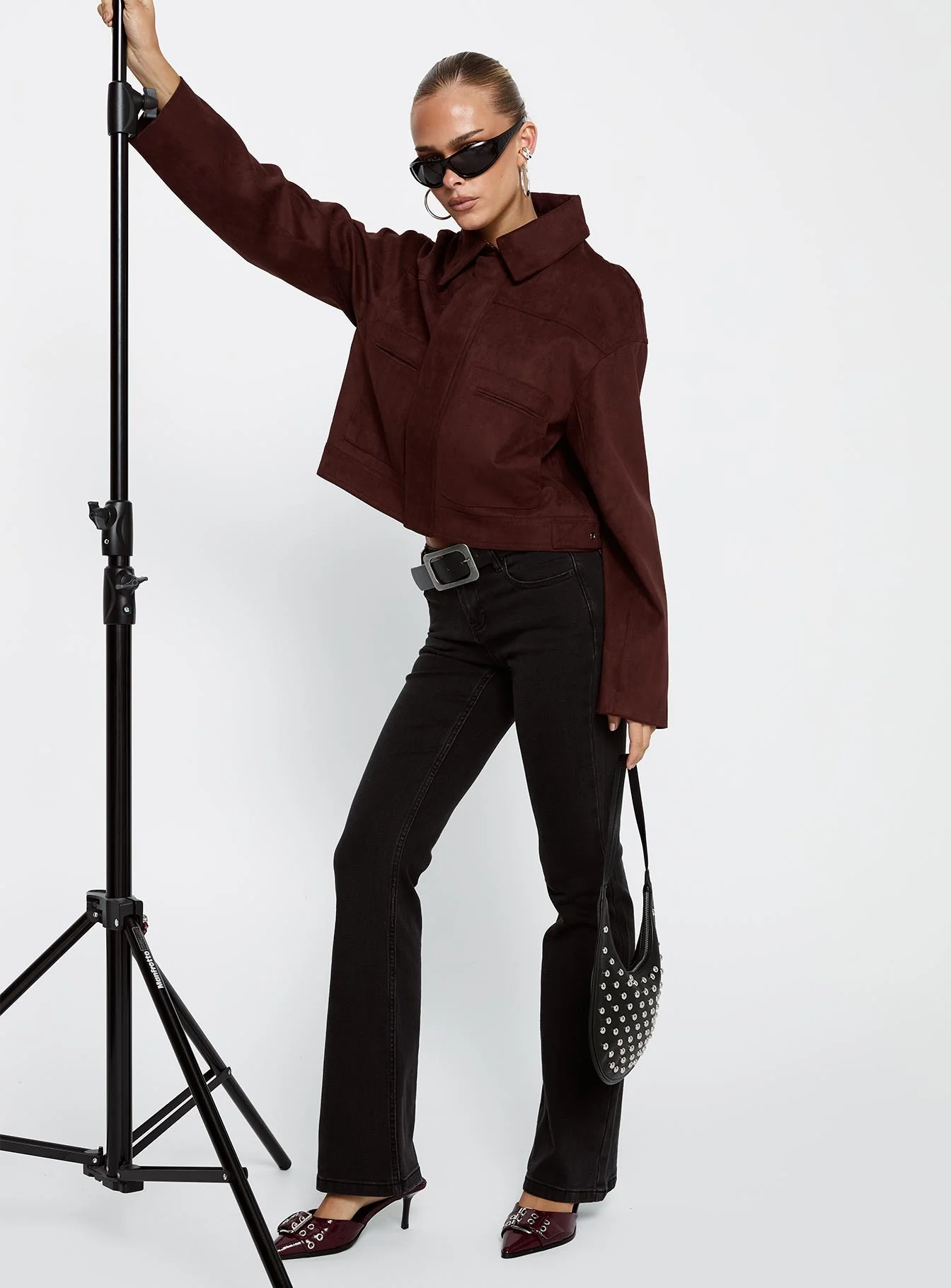 Bethany Low Rise Bootleg Jeans Washed Black