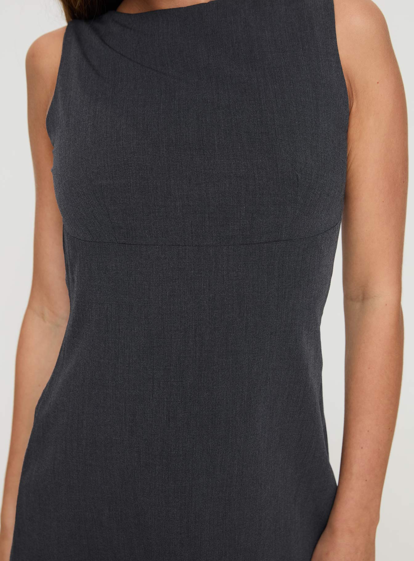 Blyss Mini Dress Charcoal - Image 5