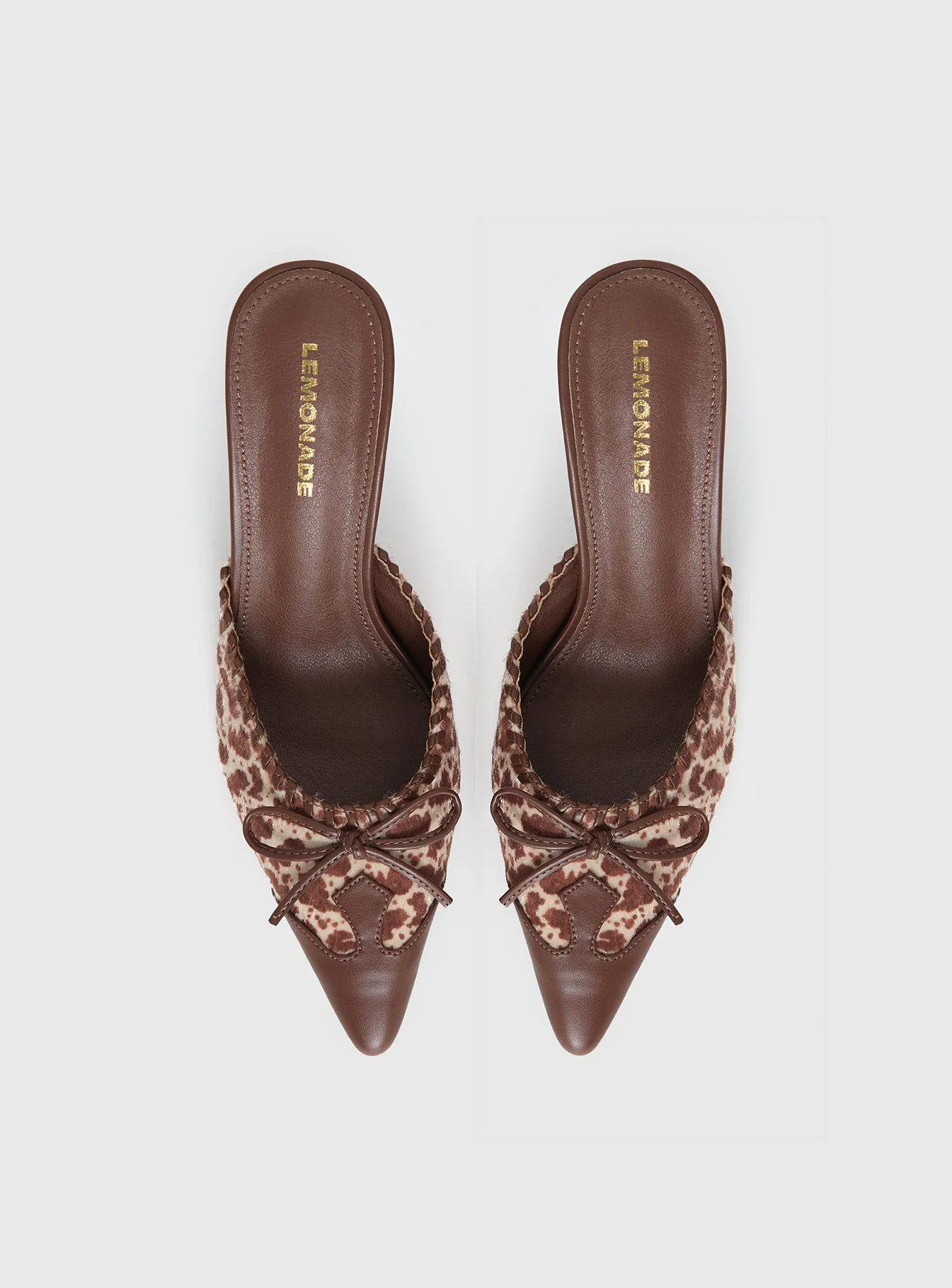 Boardroom Pointed Toe Heels Caramel Cow - Image 5