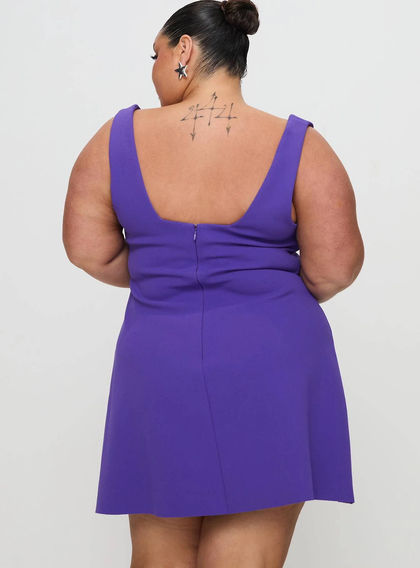 Bombshell Mini Dress Purple - Image 11