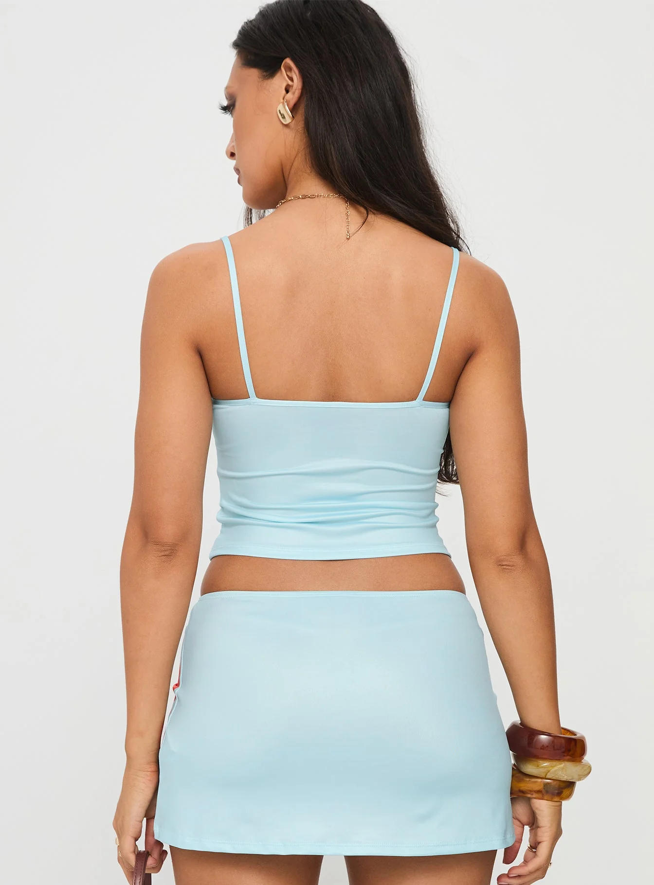 Boril Top Mono Flower Blue / Orange - Image 5