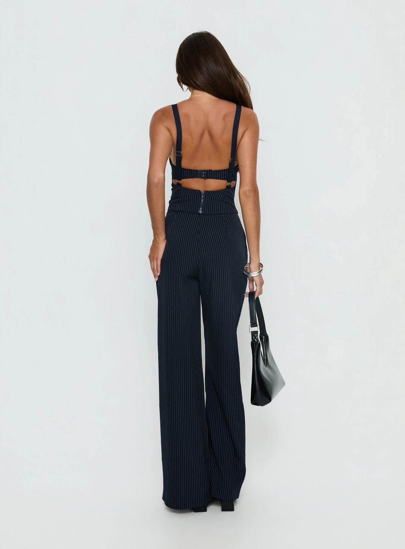 Briana Set Navy Pinstripe Petite - Image 5