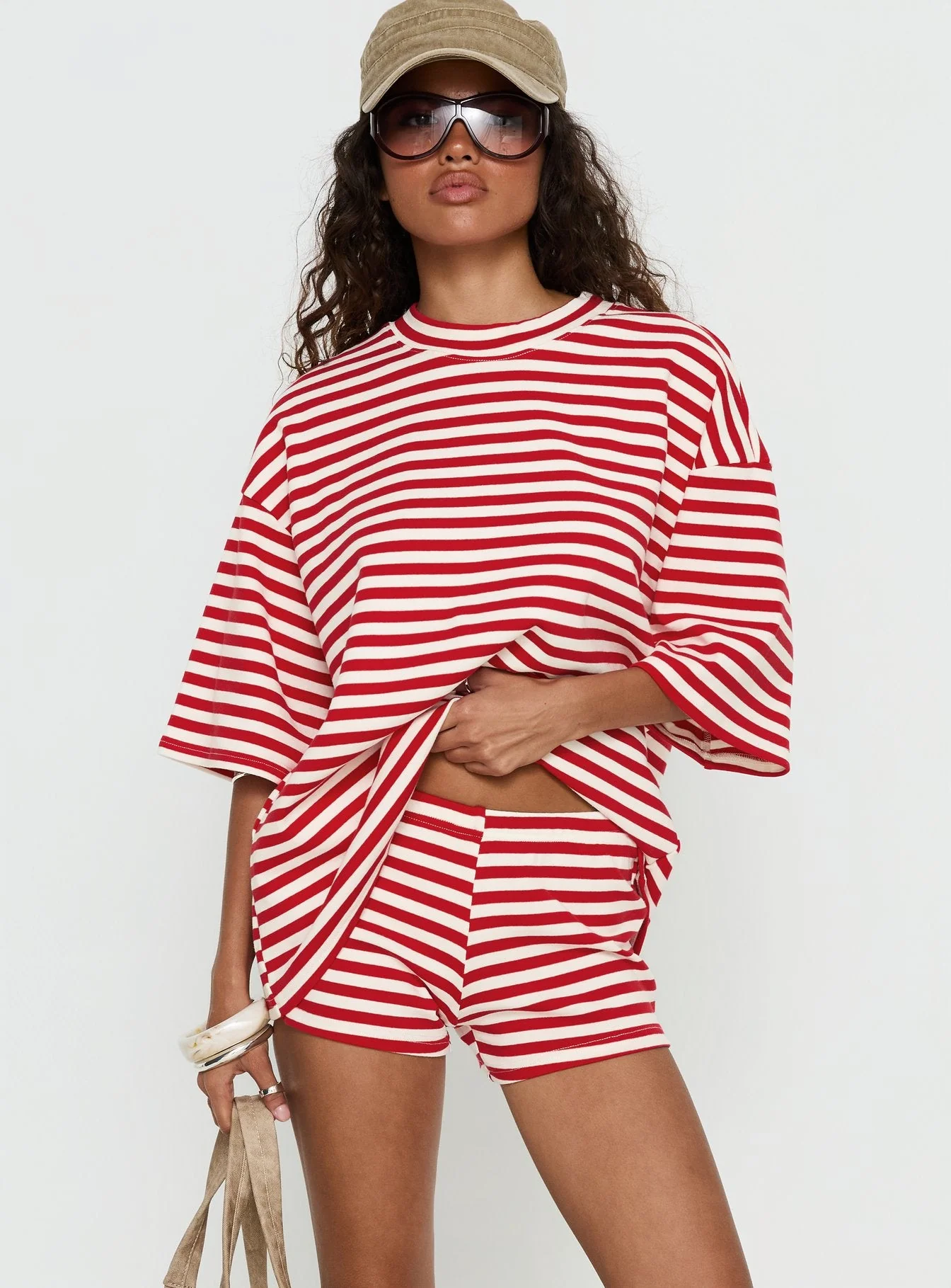 Bryanne Shorts Red Stripe - Image 2