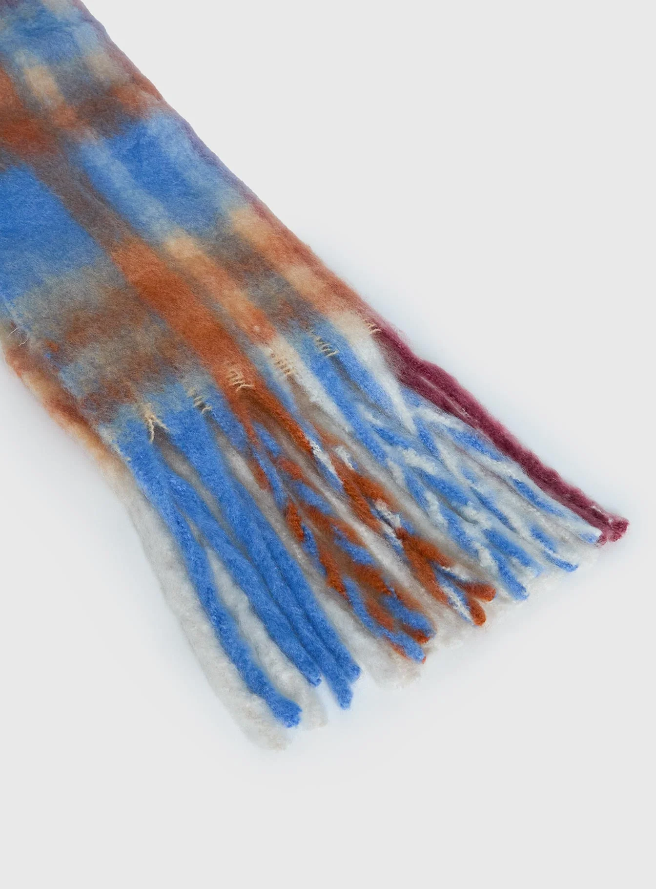 Brynne Scarf Blue Check - Image 3
