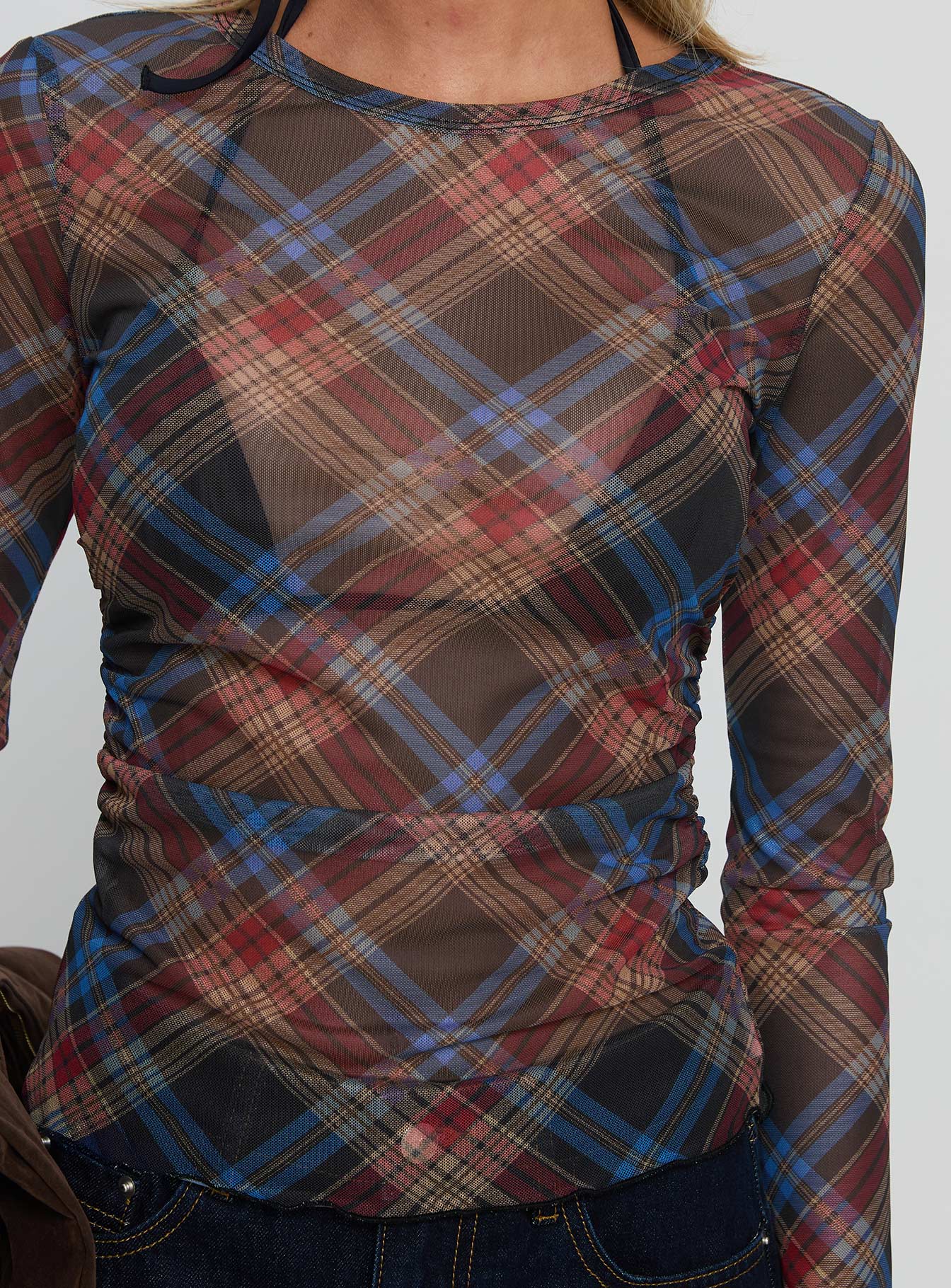 Carrissa Ruched Long Sleeve Top Multi - Image 6