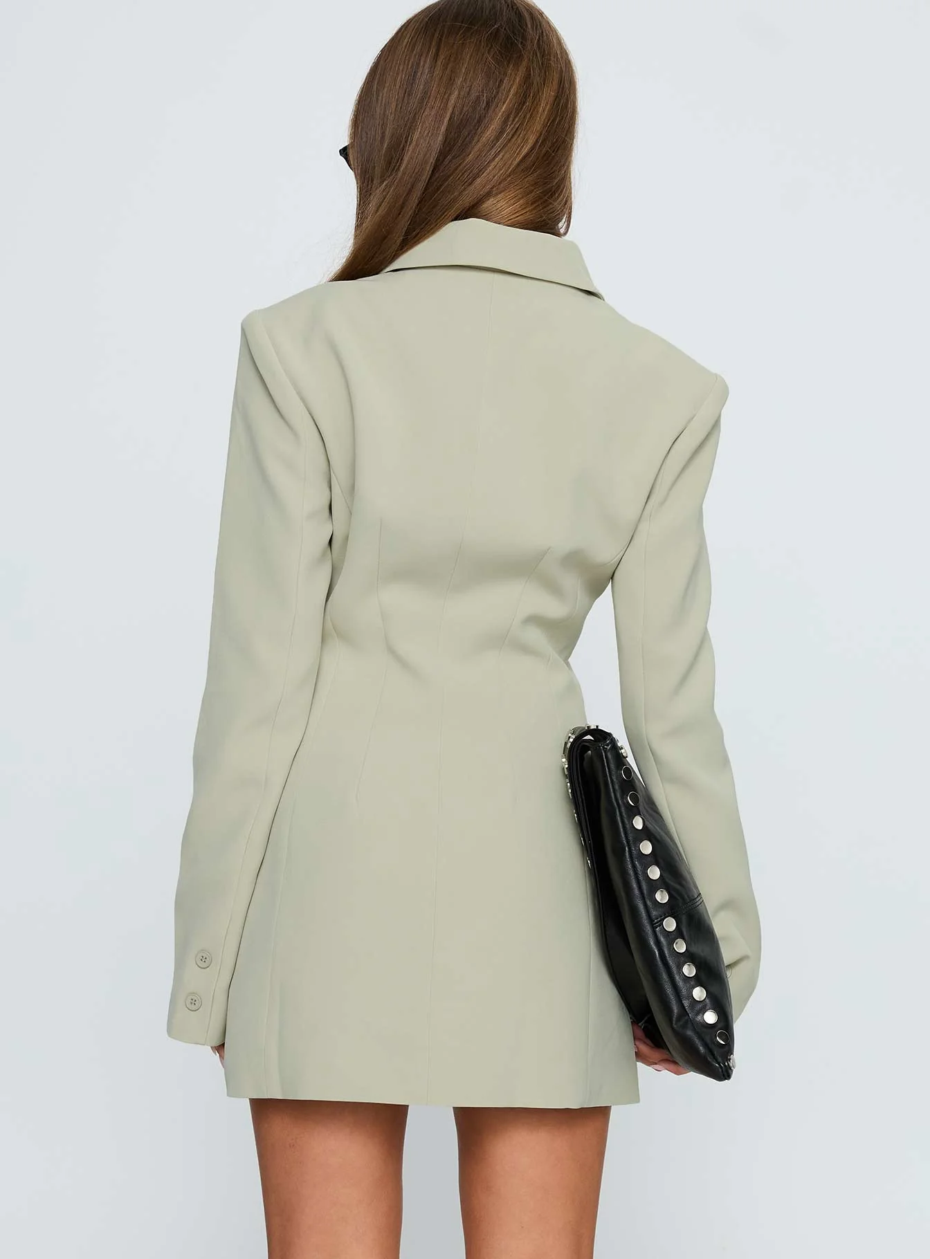 Cheri Long Sleeve Mini Dress Matcha - Image 5