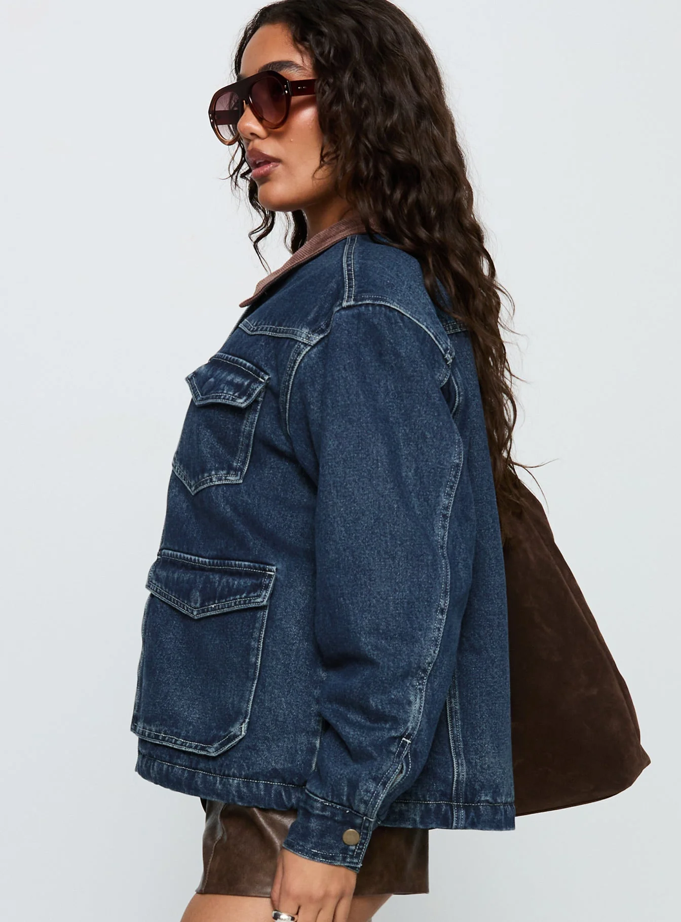 Counterpart Pocket Front Denim Jacket Blue - Image 4