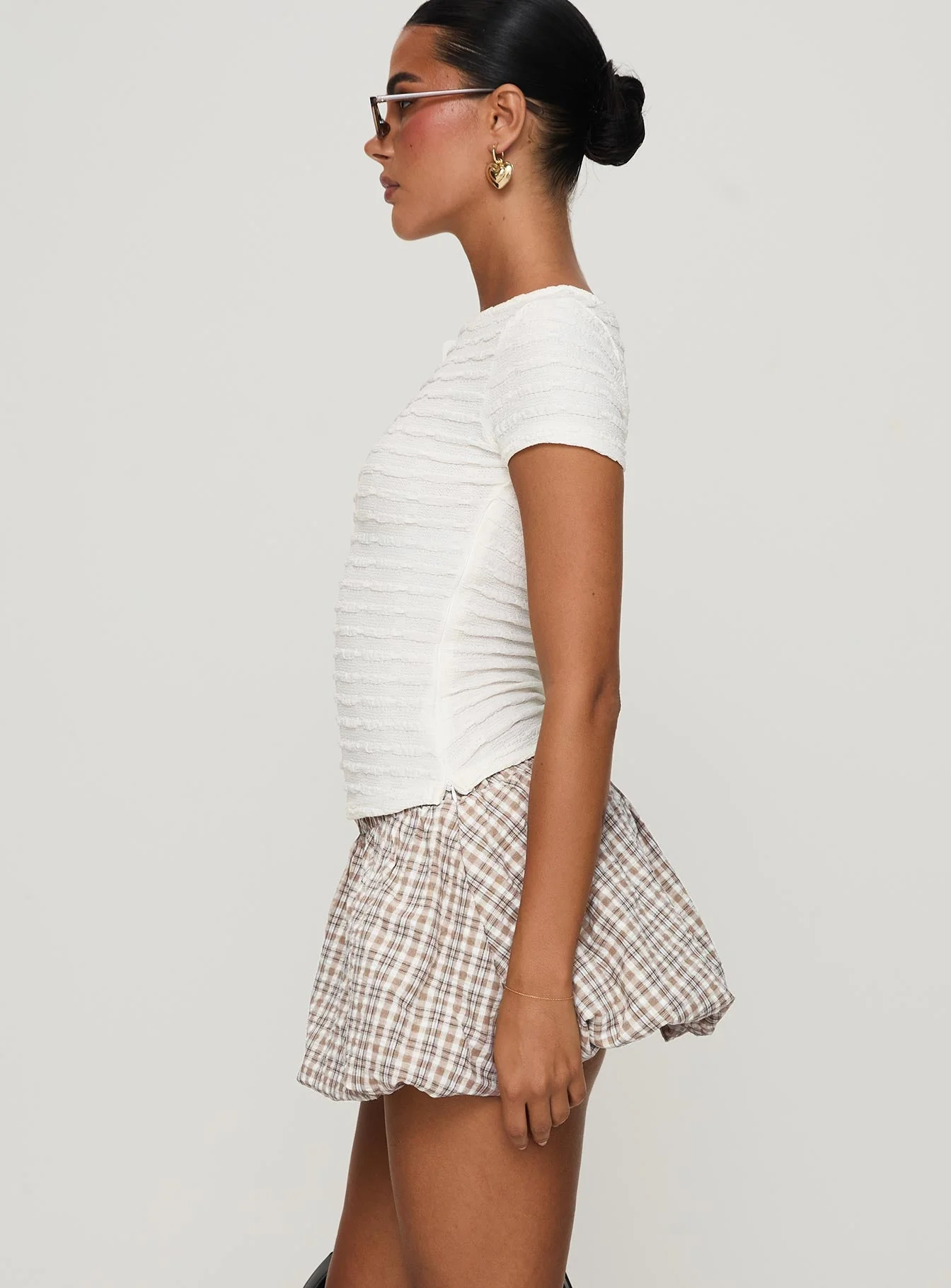 Cydnee Bubble Hem Mini Skort Multi - Image 4