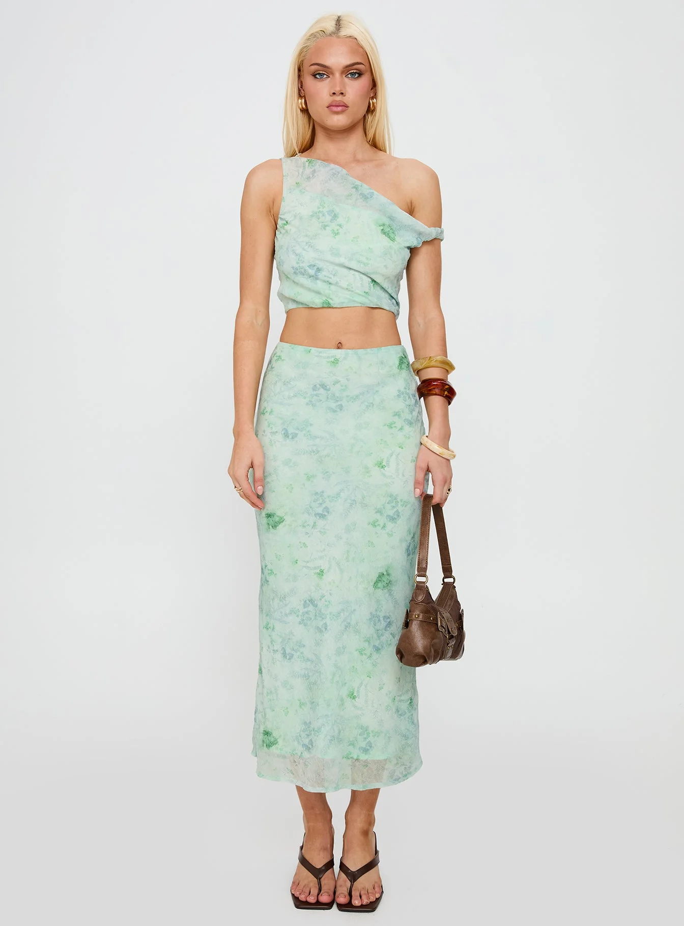 Devereaux One Shoulder Set Green - Image 7