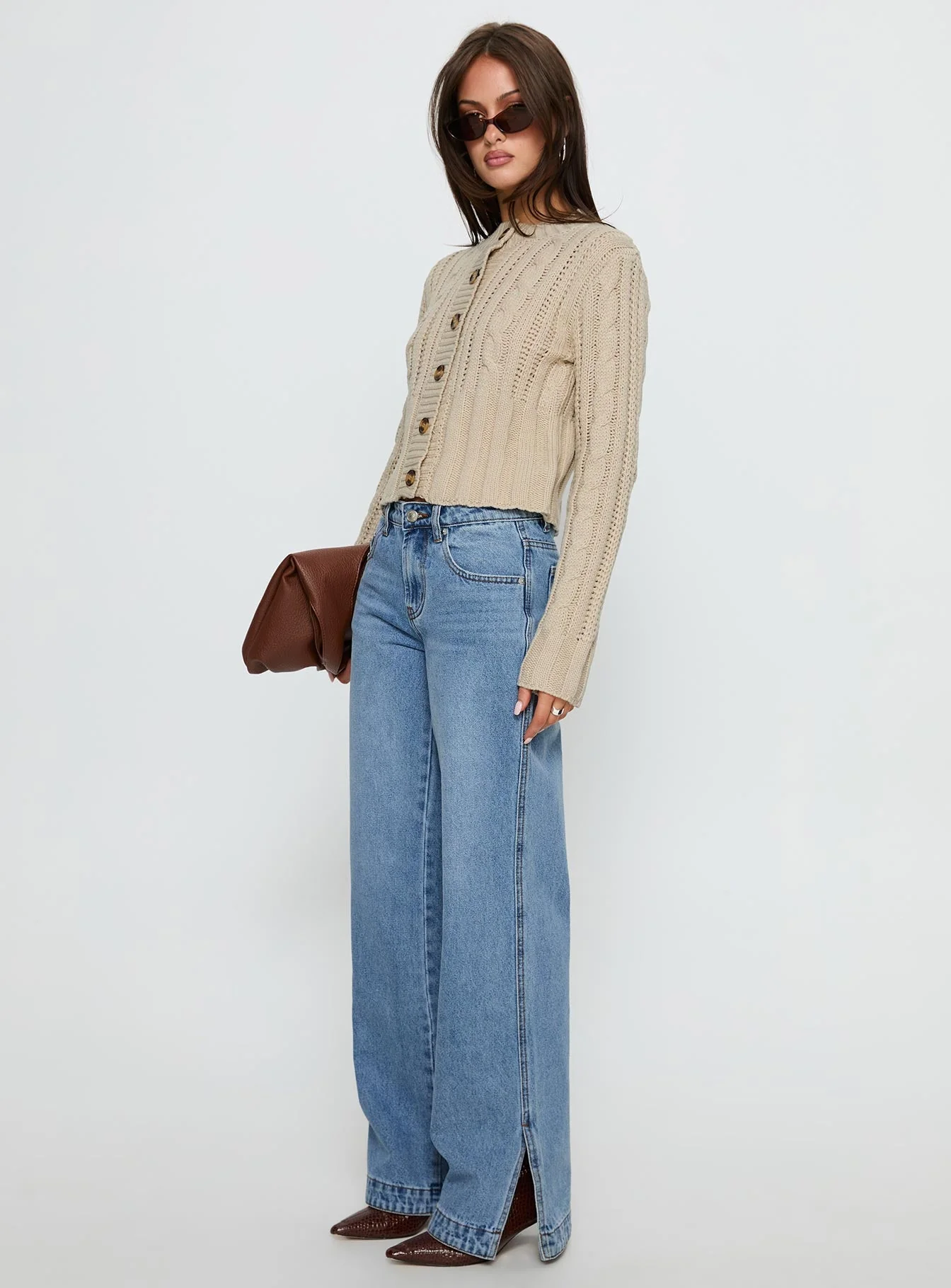 Dog Days Mid Rise Straight Leg Jeans Light Blue Wash - Image 4