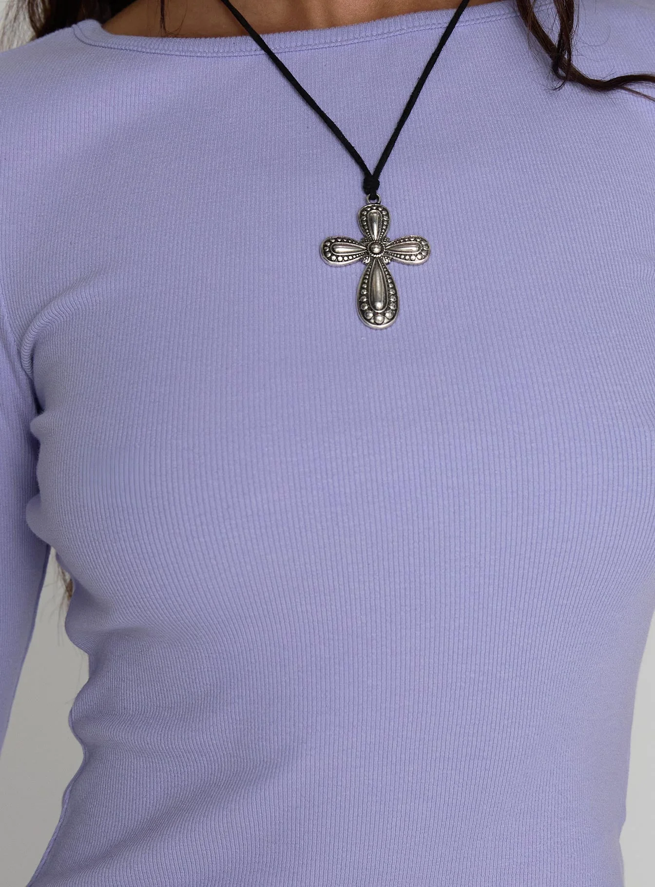 Elaia 3/4 Sleeve Top Purple - Image 6