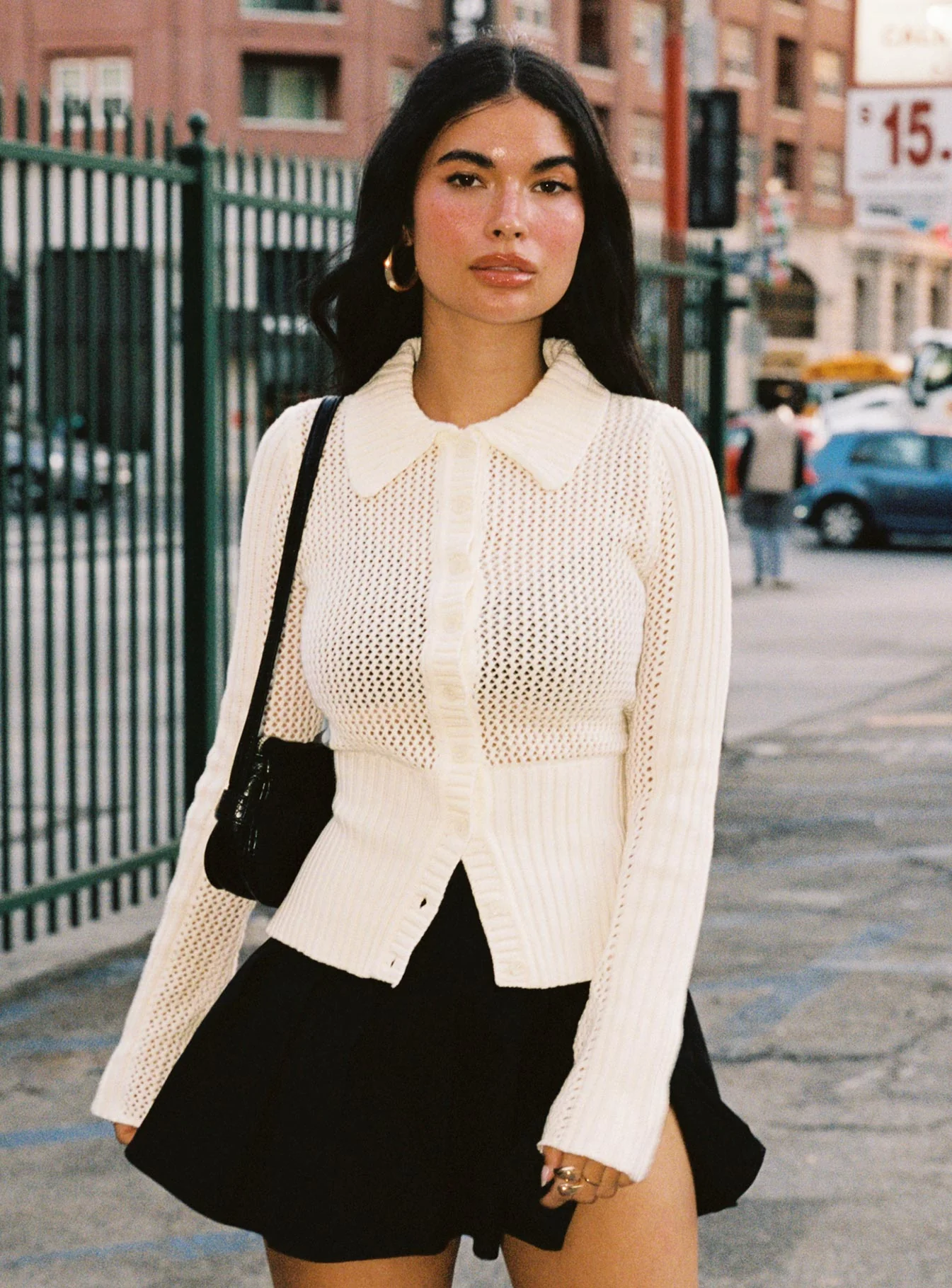 Ethanne Knit Cardigan Cream - Image 9