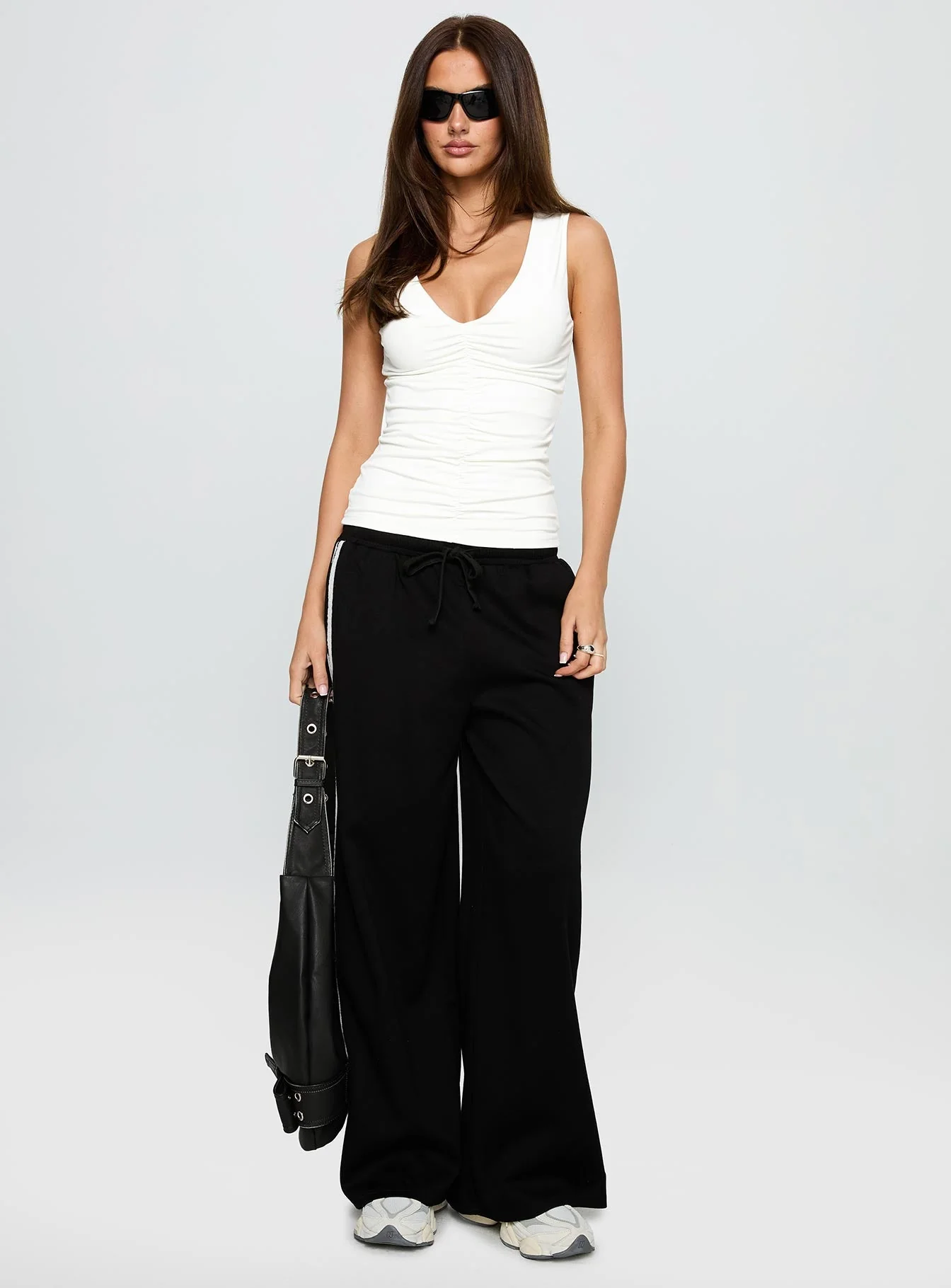 Expedition Wide Leg Track Pants Black - Image 3