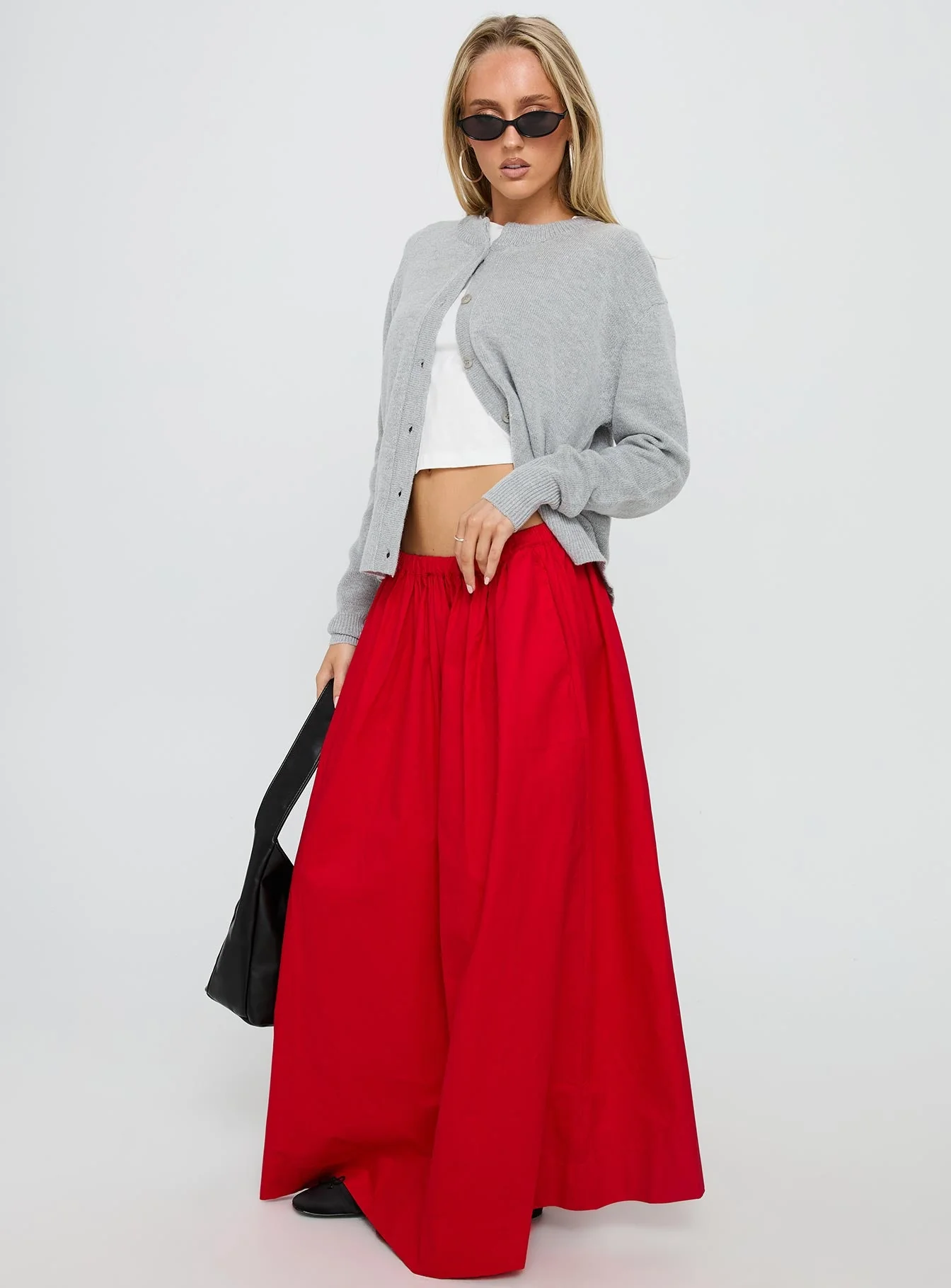 Felipa Maxi Skirt Red - Image 4