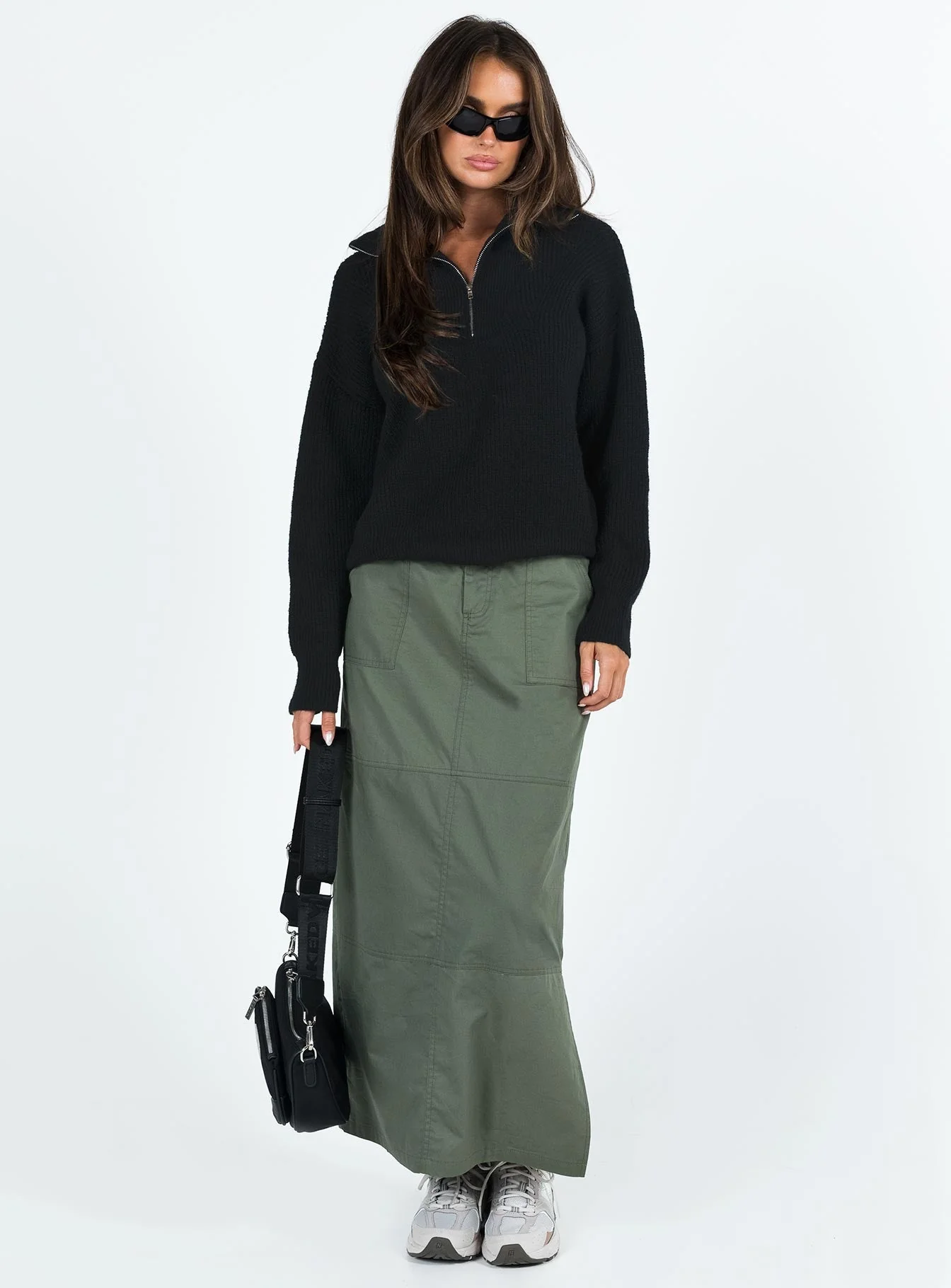 Ferry Zip Front Jumper Black - Image 3
