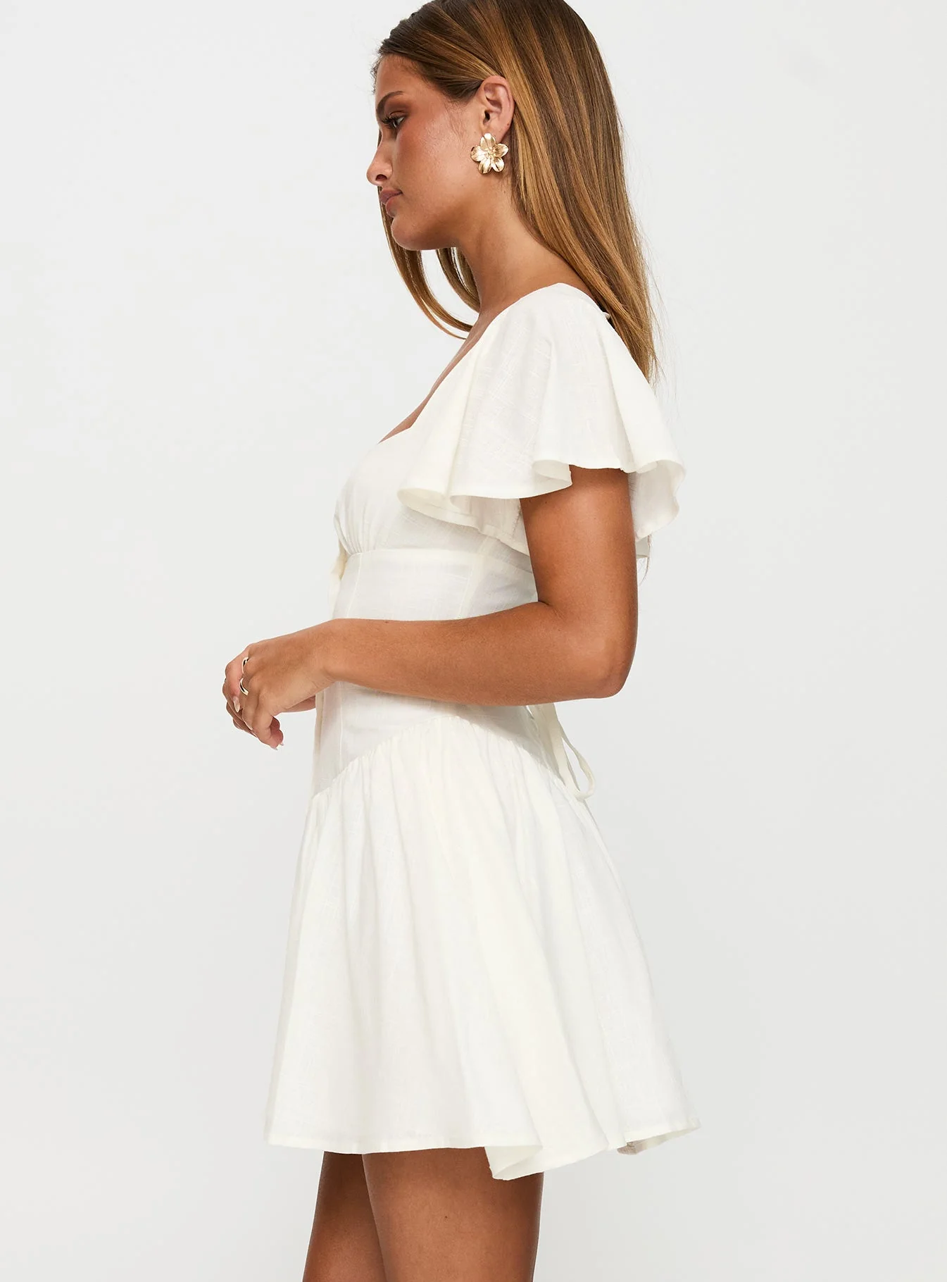 Forever More Mini Dress White - Image 4
