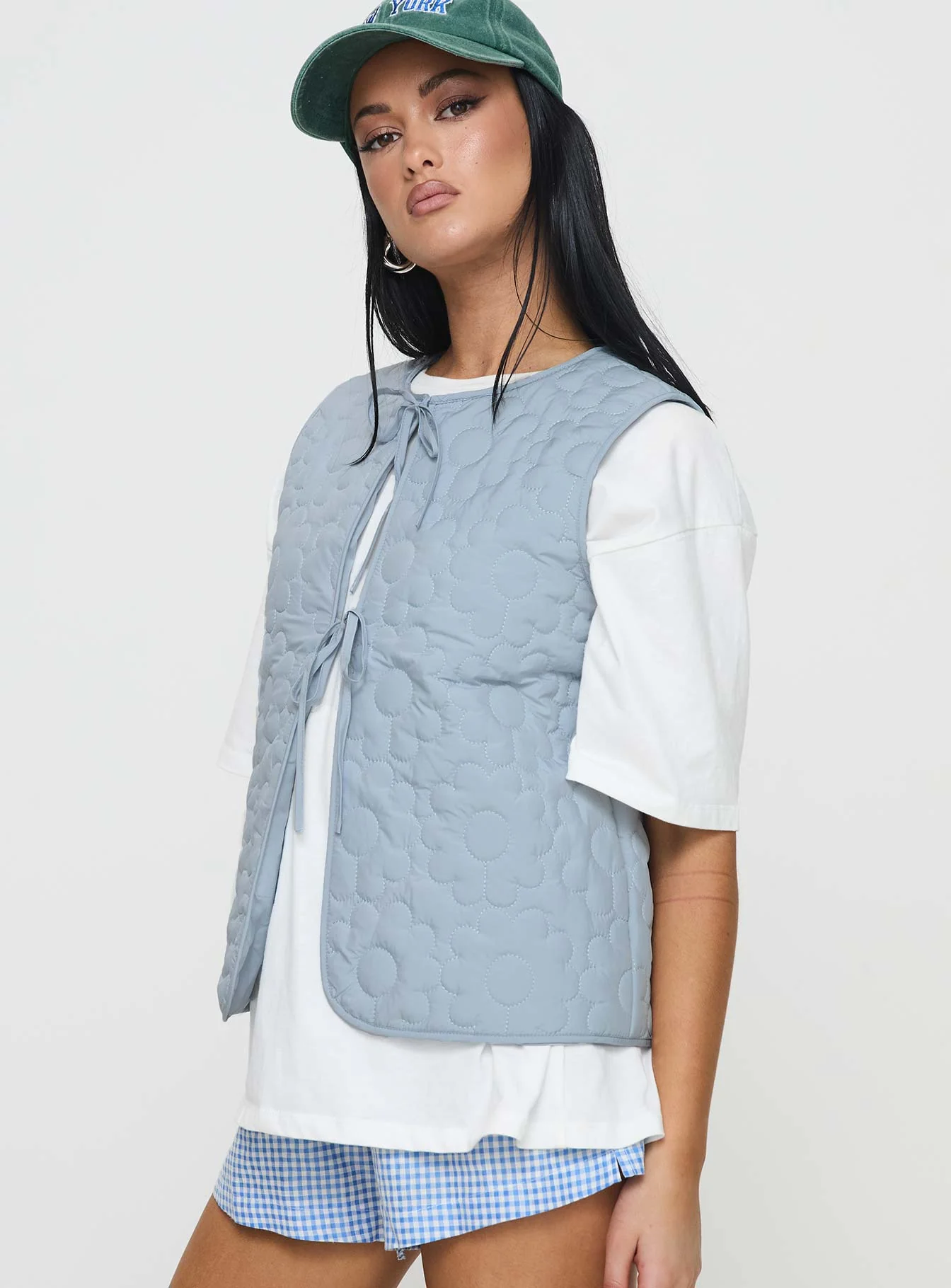 Frostwind Quilted Vest Blue - Image 3