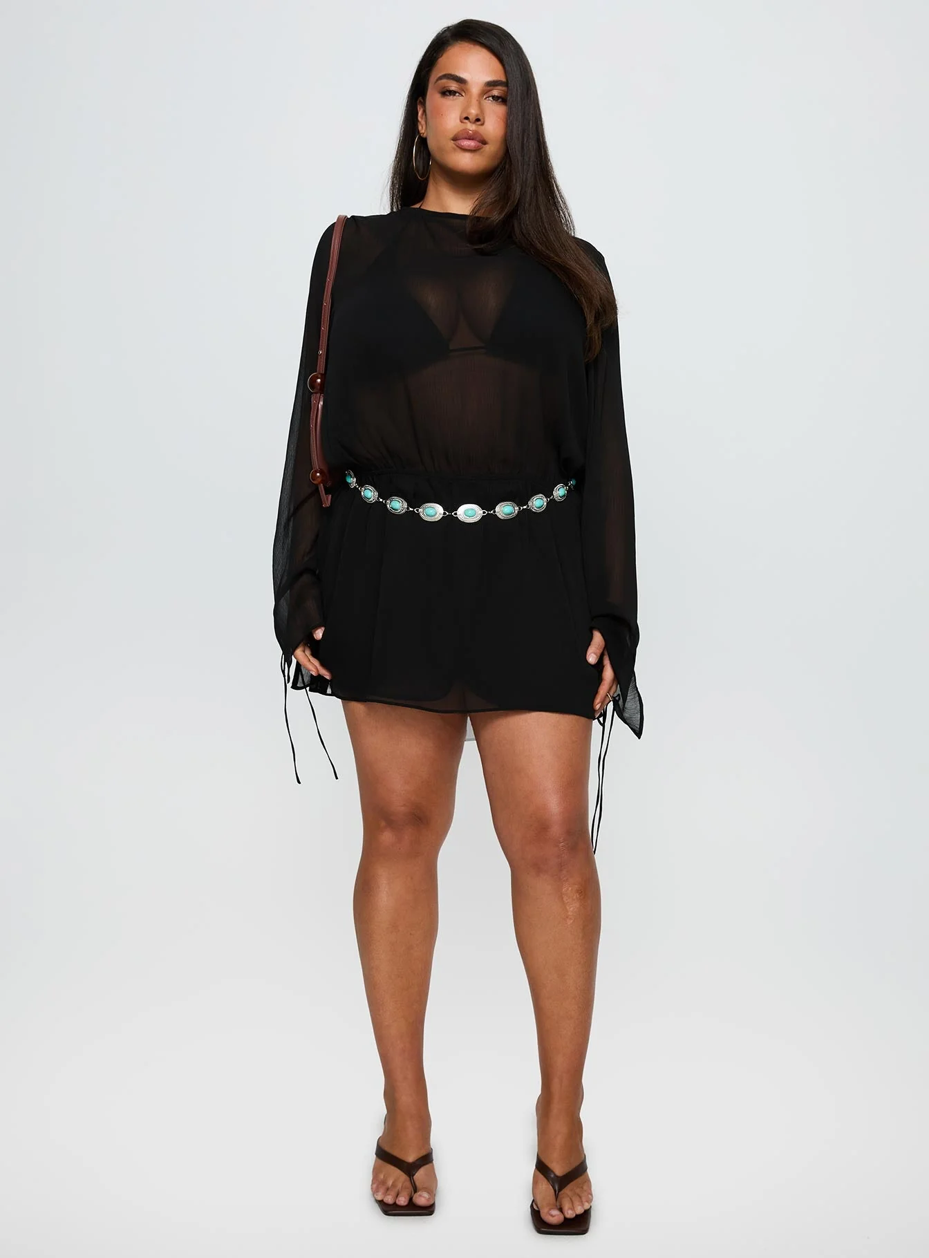 Get Closer Backless Playsuit Black Curve - Image 2