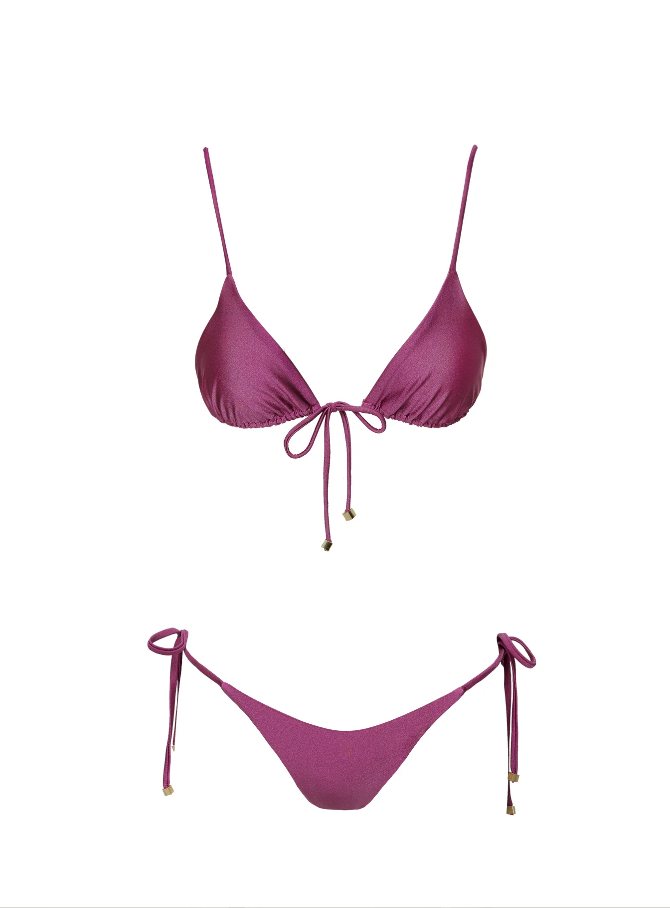 Glora Tie Side Bikini Bottom Mauve - Image 5