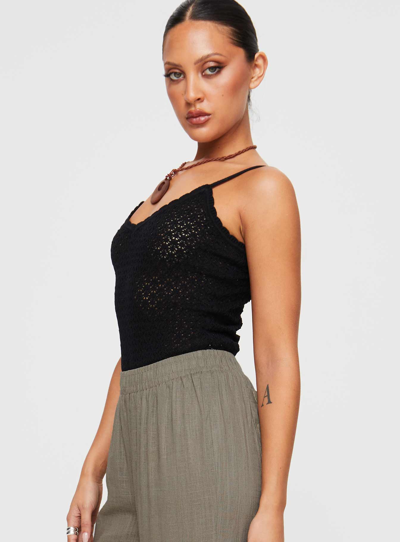 Going For It Knit Bodysuit Black - Image 4