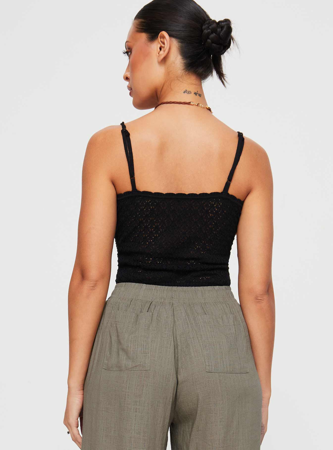 Going For It Knit Bodysuit Black - Image 5