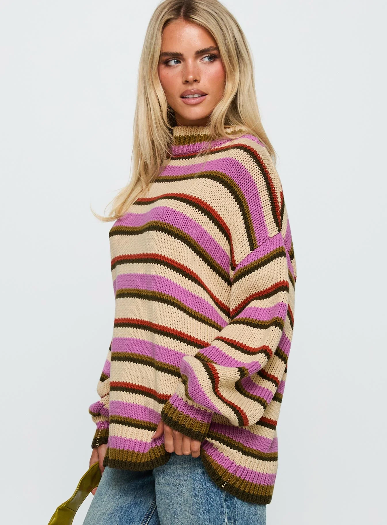 Got The Music Knit Sweater Multi Stripe - Image 4
