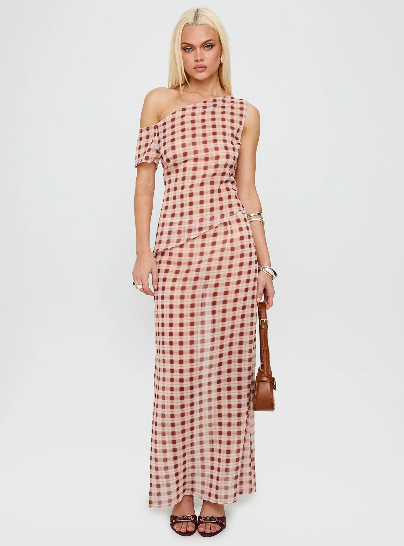 Hea Top Peach Check - Image 3