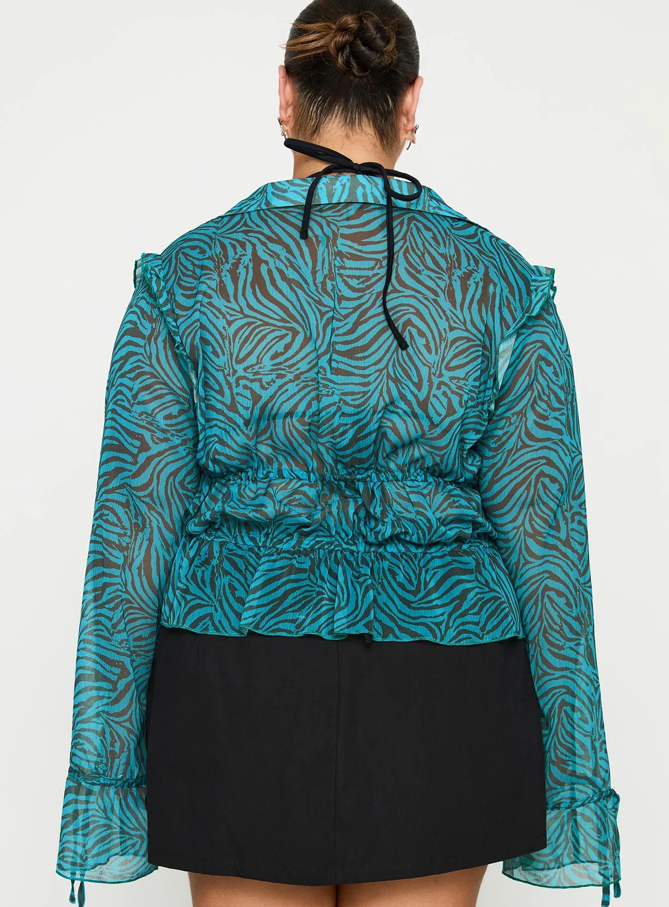 Holidaze Long Sleeve Top Zebra Curve - Image 5