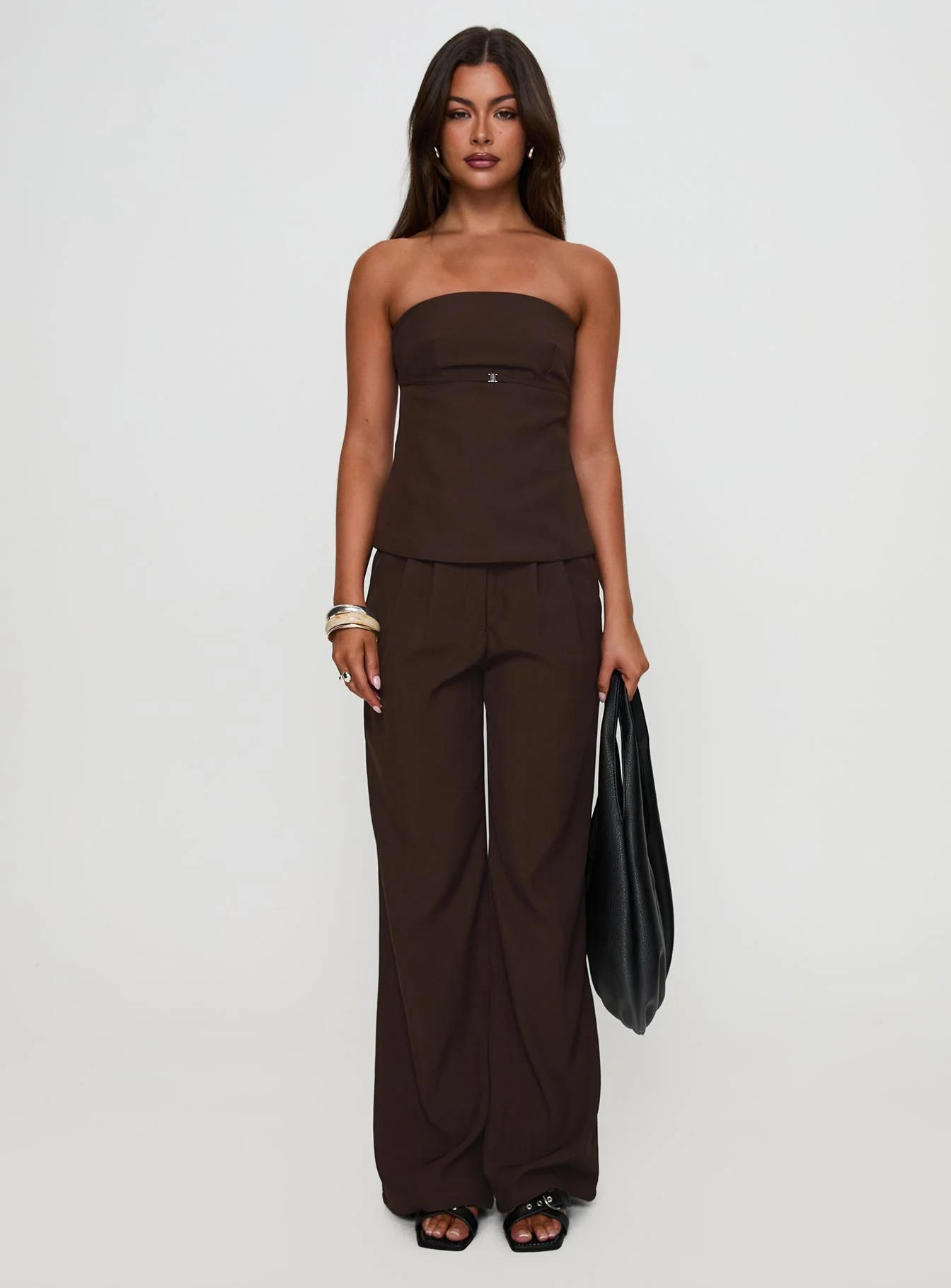Irresistible Strapless Top Chocolate Petite - Image 7