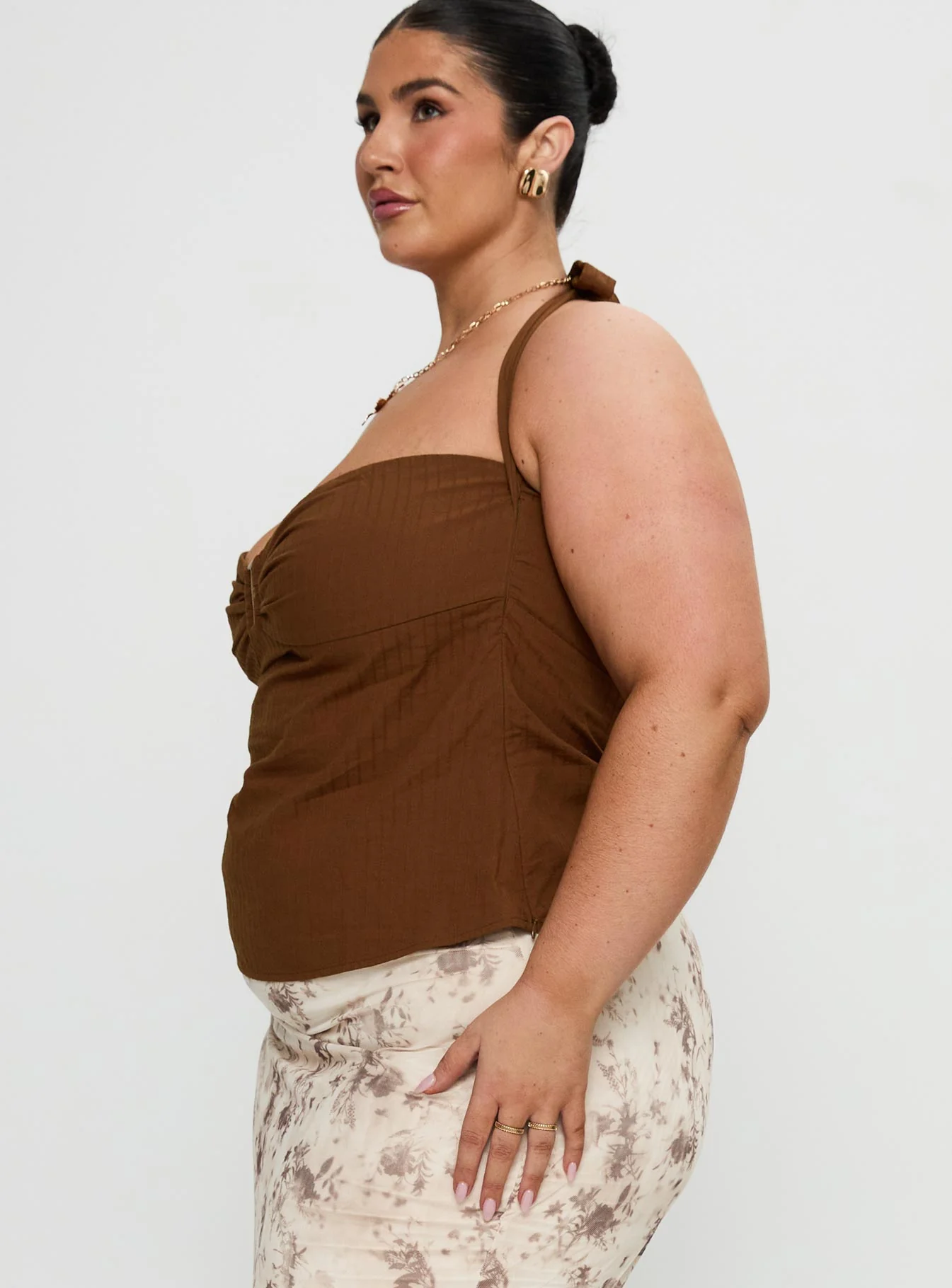 Isabetta Halter Top Chocolate Curve - Image 4