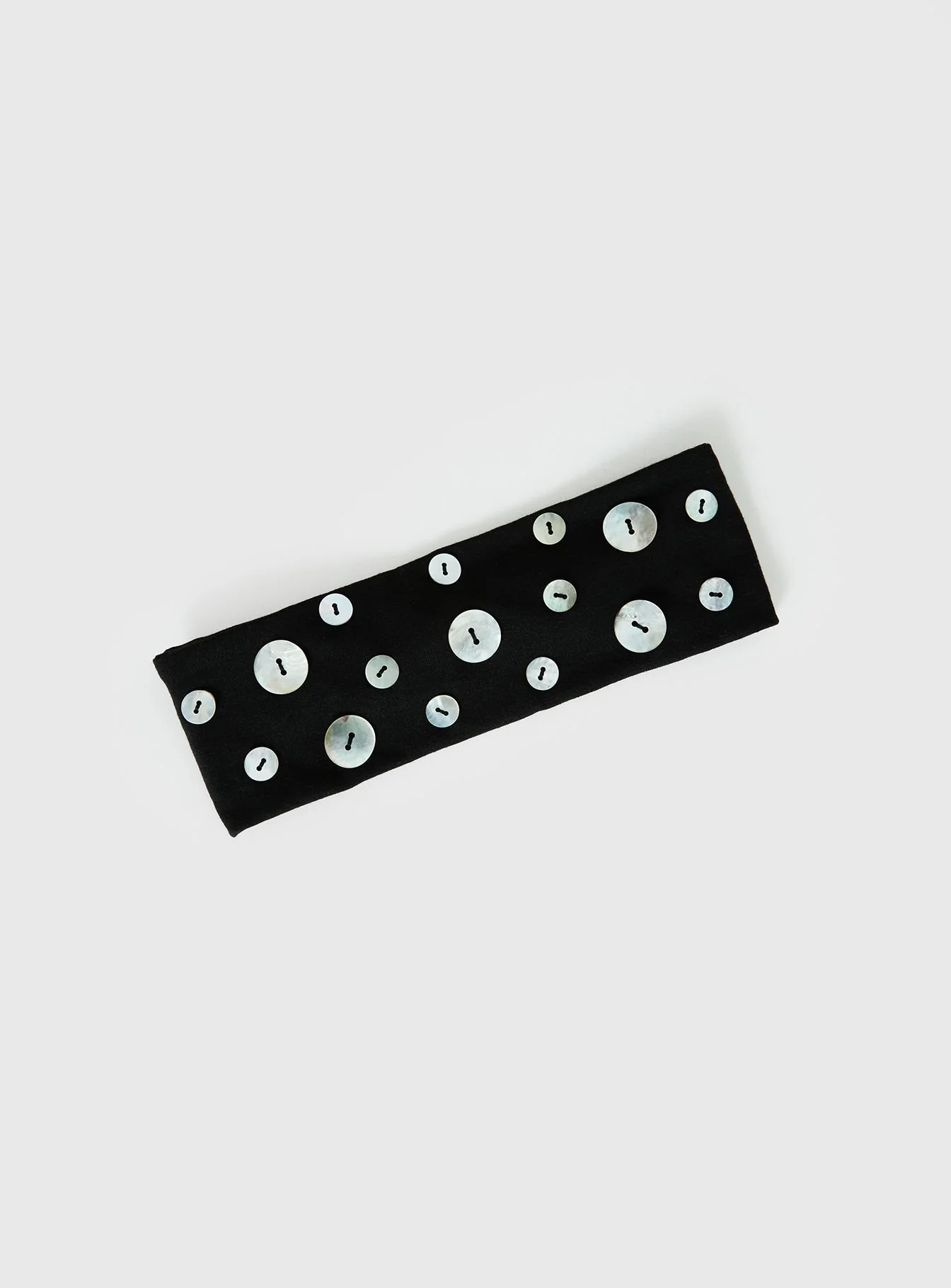 Isalyn Button Headband Black - Image 2