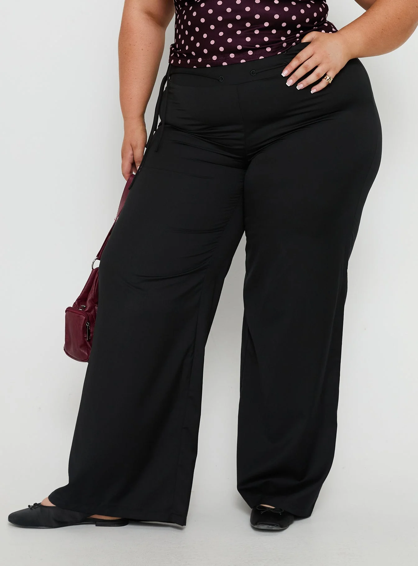 Just Have Fun Wide Leg Pant Black Curve - Image 2