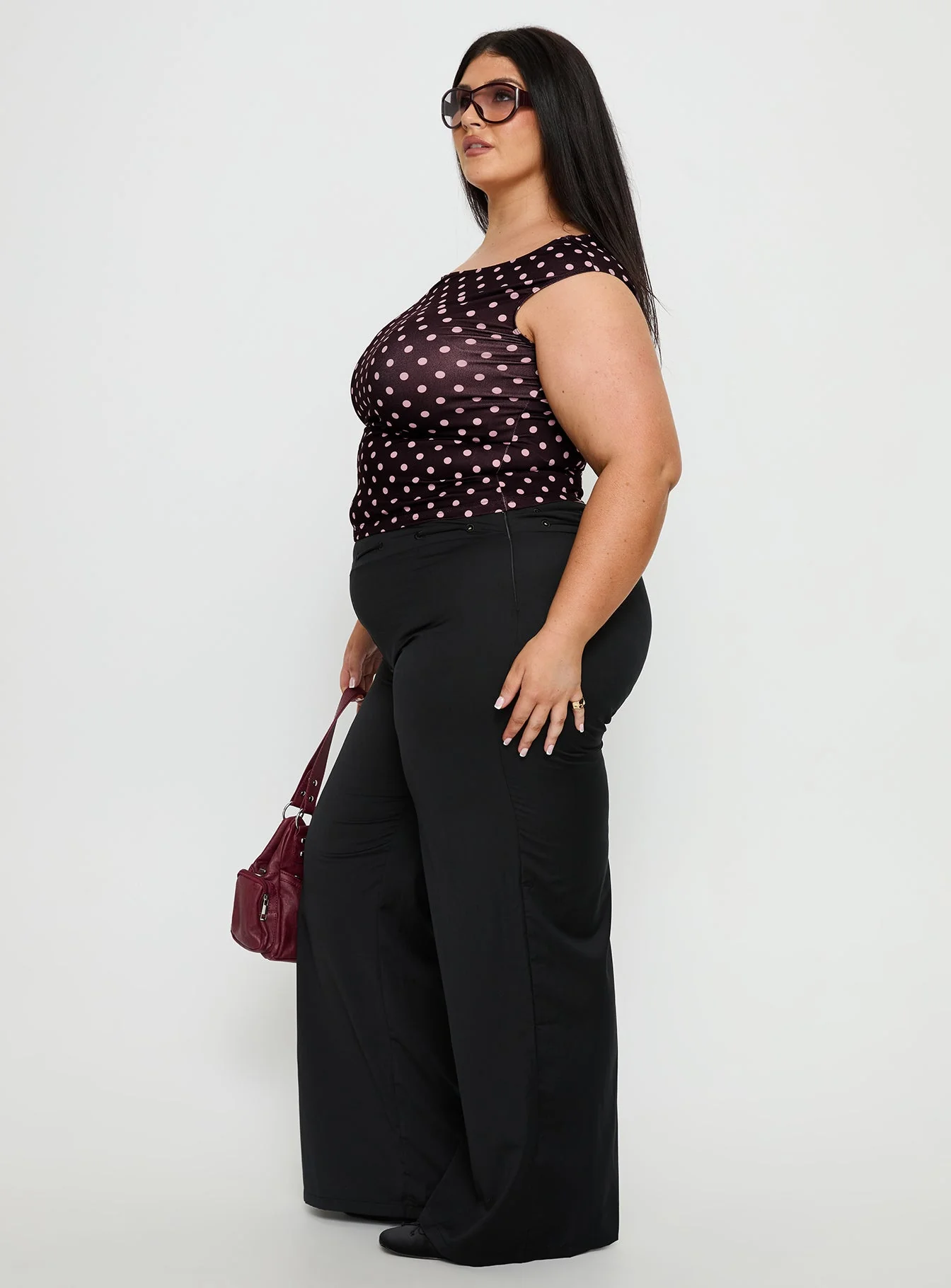 Just Have Fun Wide Leg Pant Black Curve - Image 4