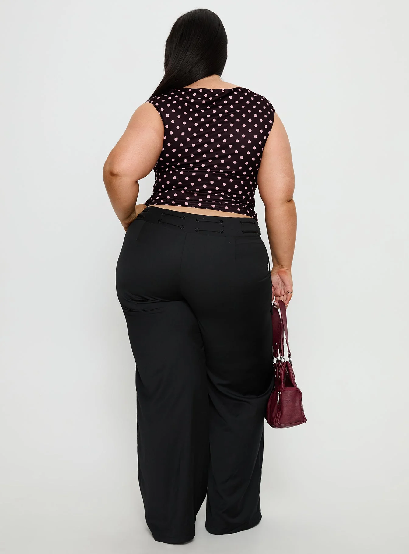 Just Have Fun Wide Leg Pant Black Curve - Image 5