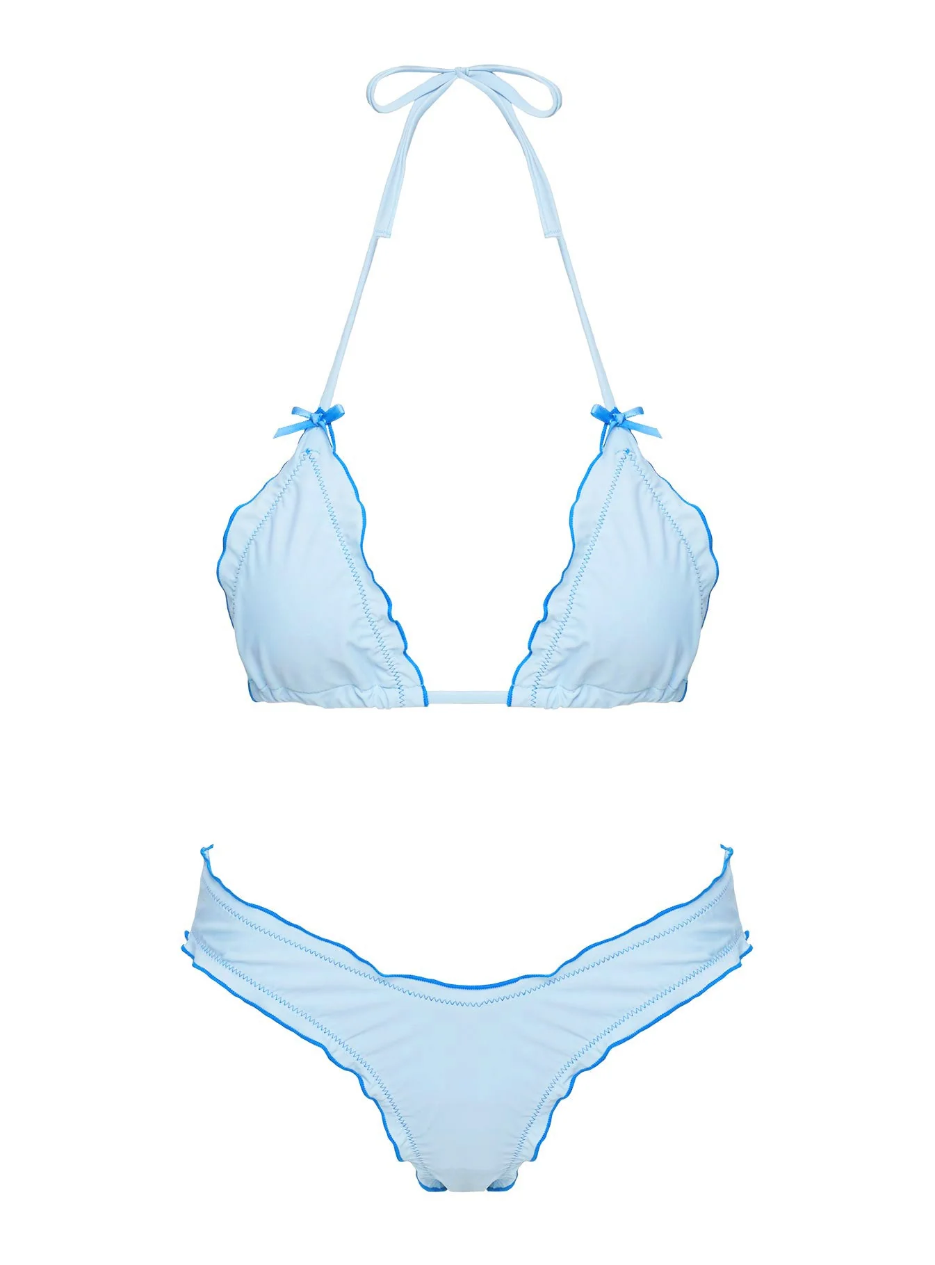 Kathrine Triangle Bikini Top Sky Blue - Image 5